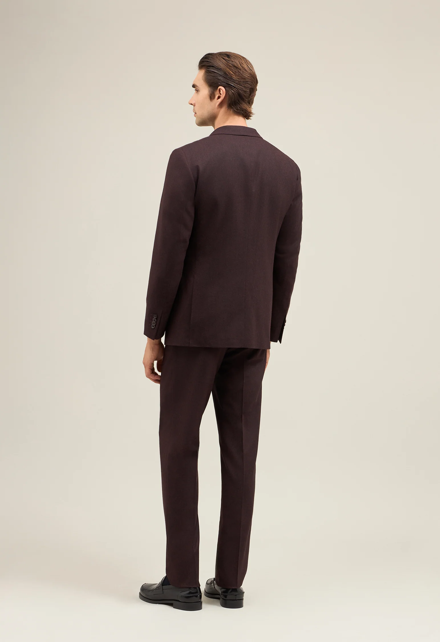 Abito B-Line in flanella superlight bordeaux - Image 2