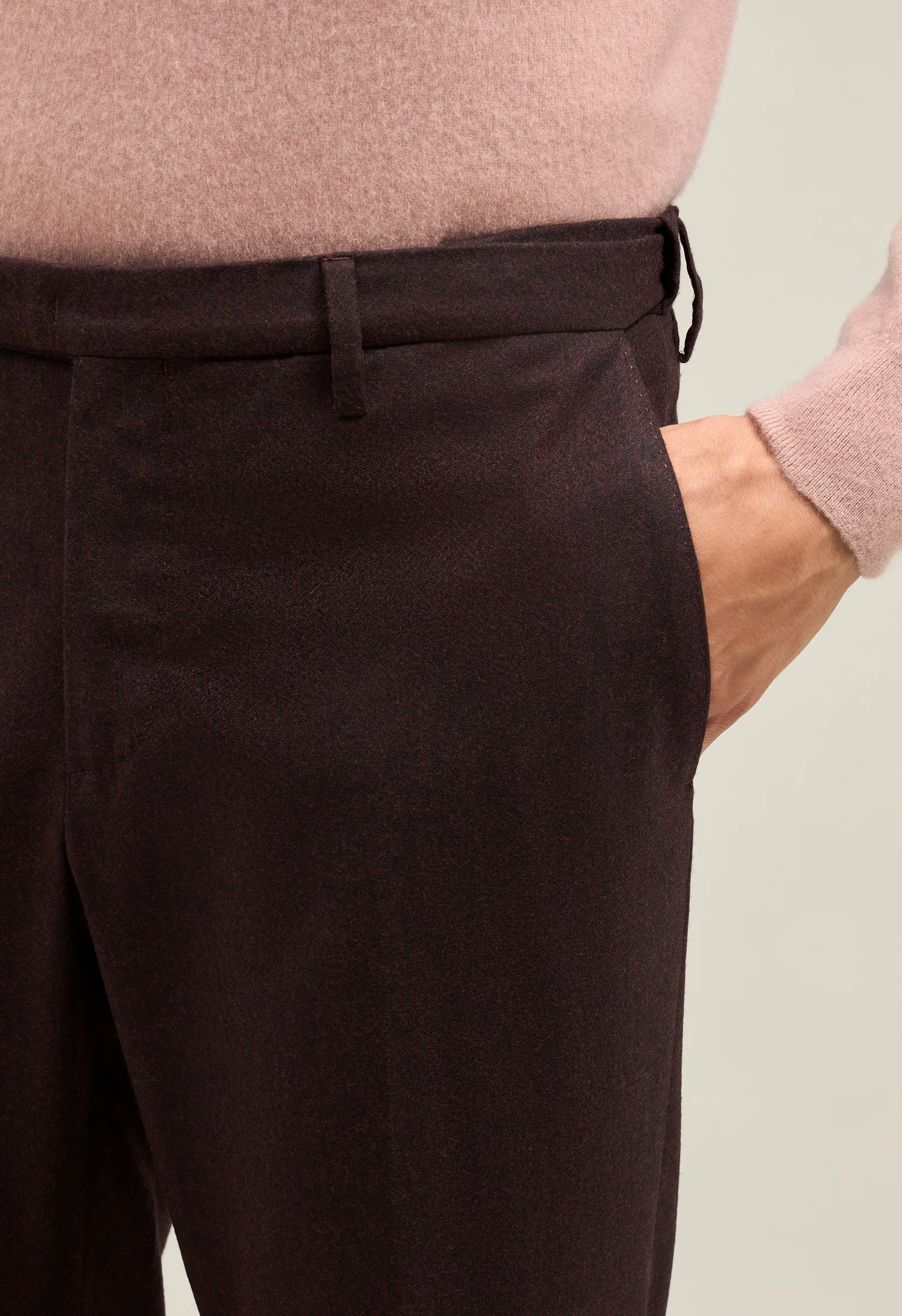 Abito B-Line in flanella superlight bordeaux - Image 4