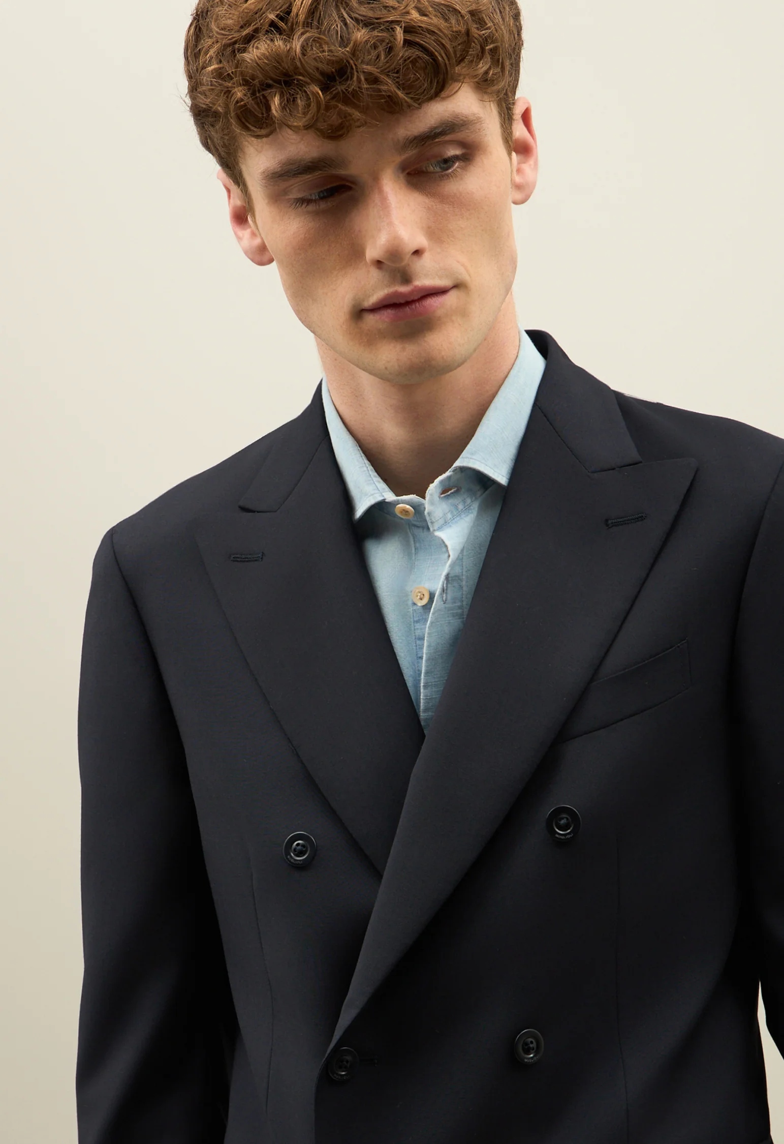 Abito B-Line in lana blu - Image 3