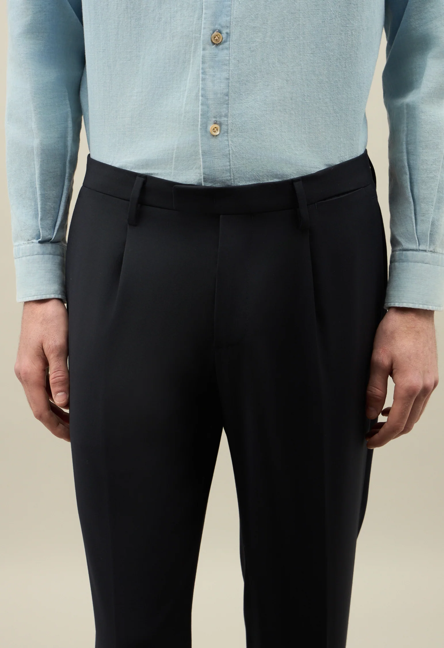 Abito B-Line in lana blu - Image 4