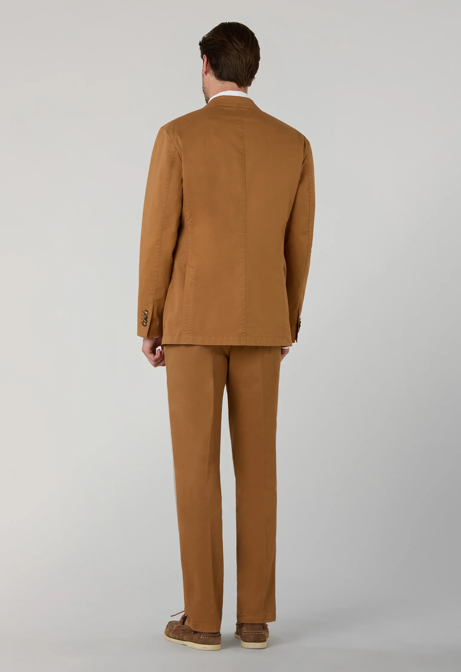Abito K-Jacket doppiopetto in cotone supima tinto in capo arancione - Image 2