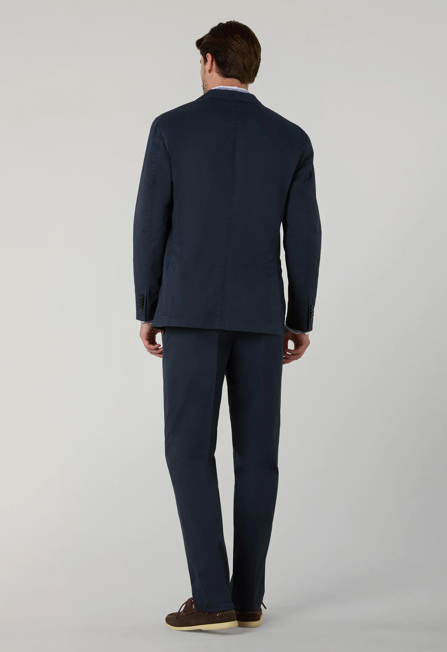 Abito K-Jacket in cotone tinto in capo blu - Image 2