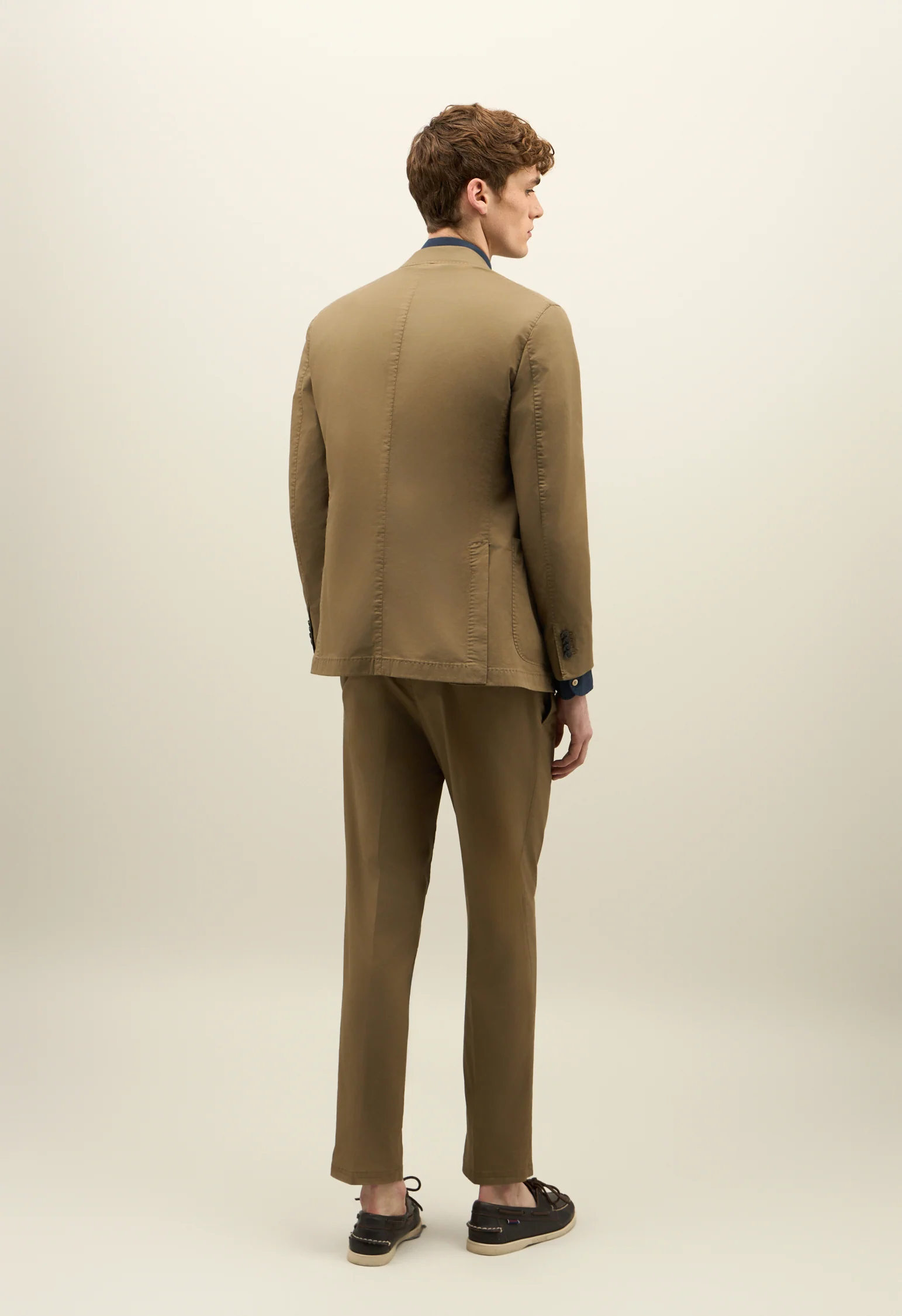 Abito K-Jacket in cotone tinto in capo marrone - Image 2