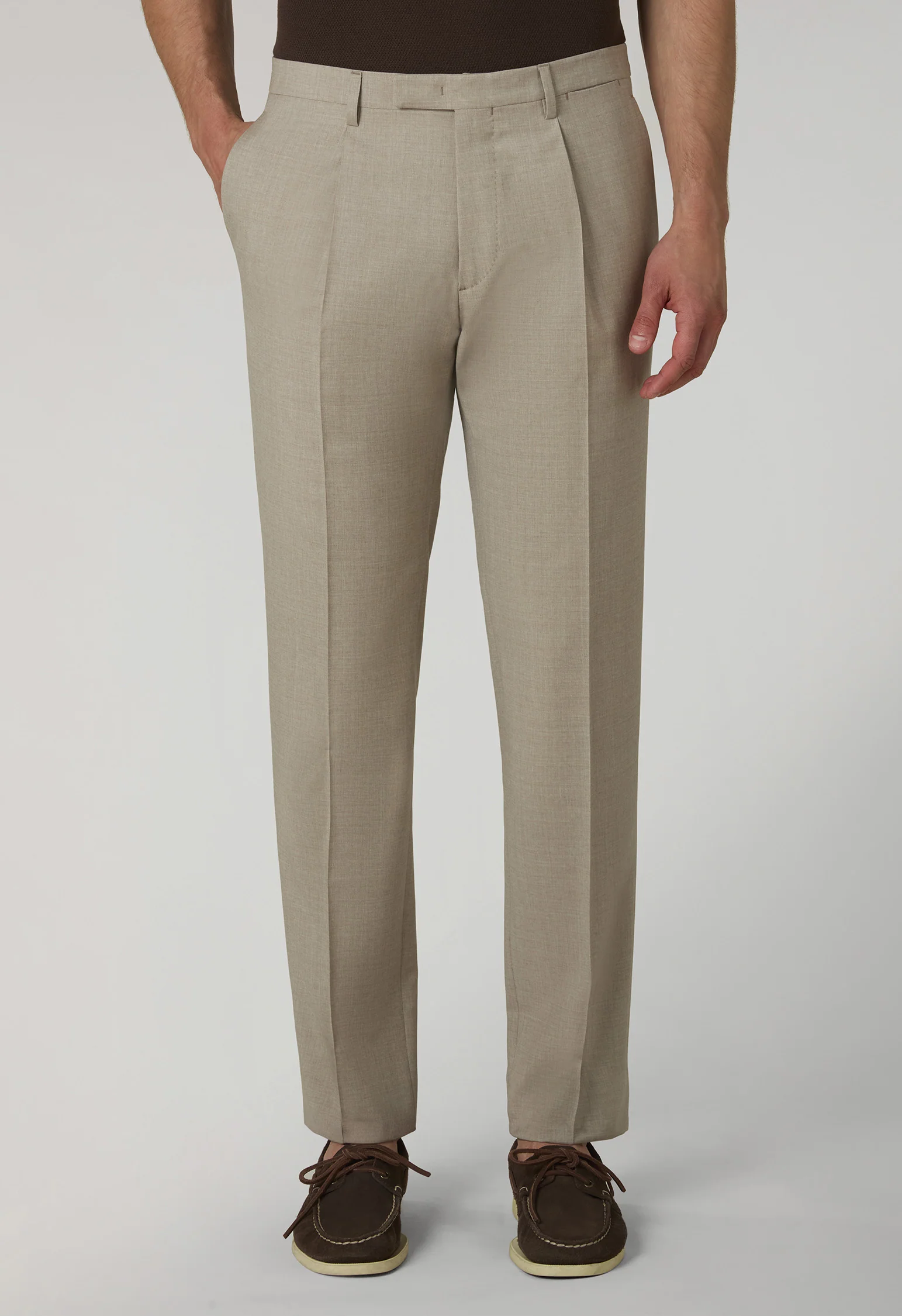 Abito K-Jacket in lana estiva beige - Image 4