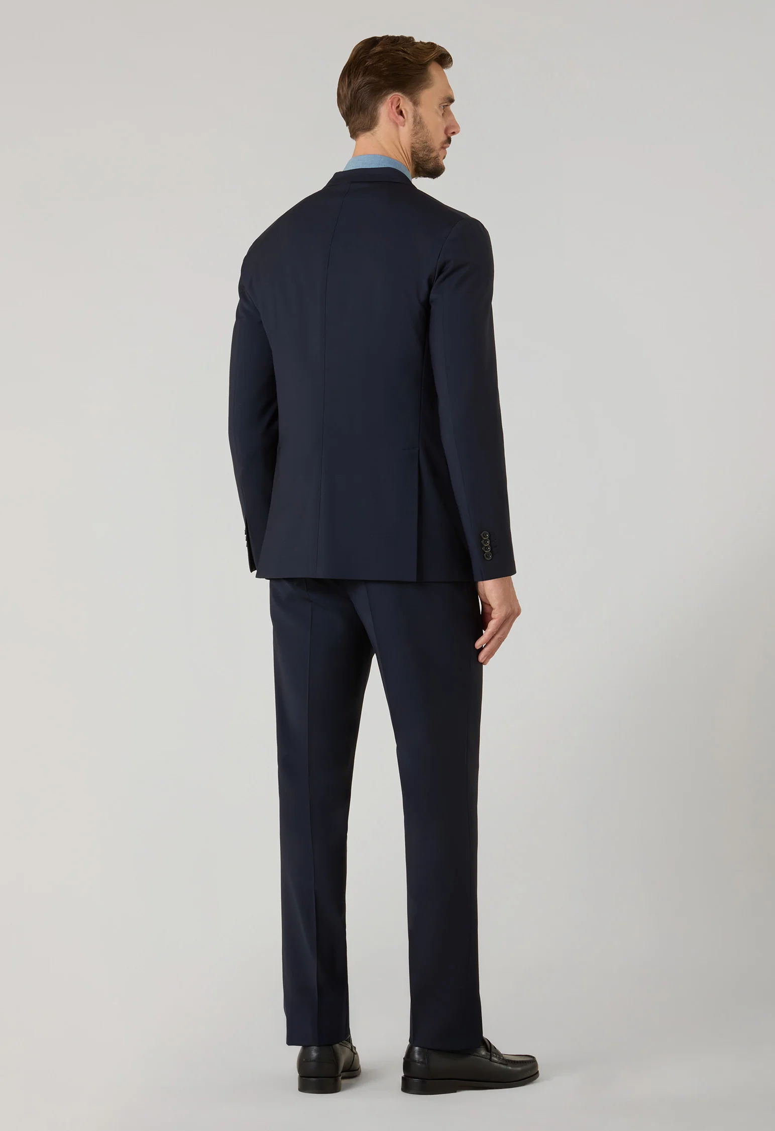 Abito K-Jacket in lana stretch blu - Image 2