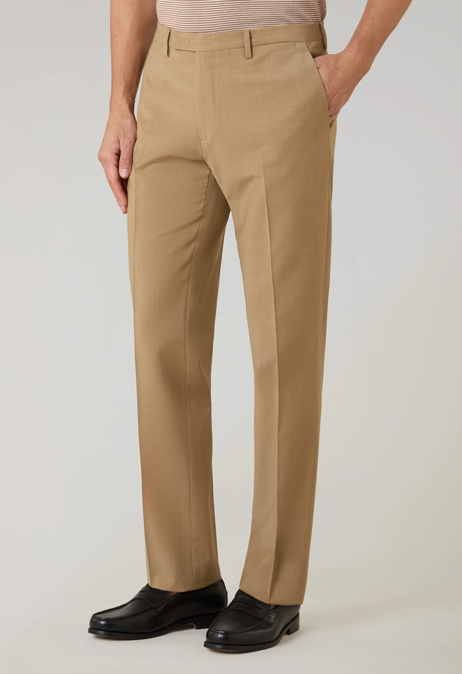 Abito K-Jacket in lana stretch cammello - Image 4
