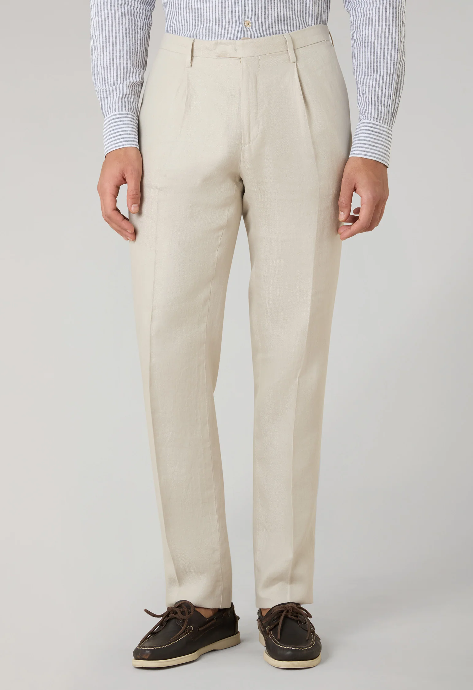 Abito K-Jacket in lino irlandese beige - Image 4