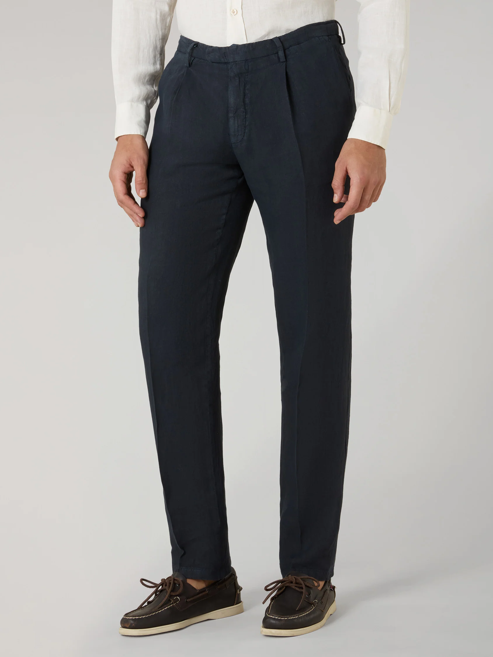 Abito K-Jacket in lino tinto in capo blu - Image 4