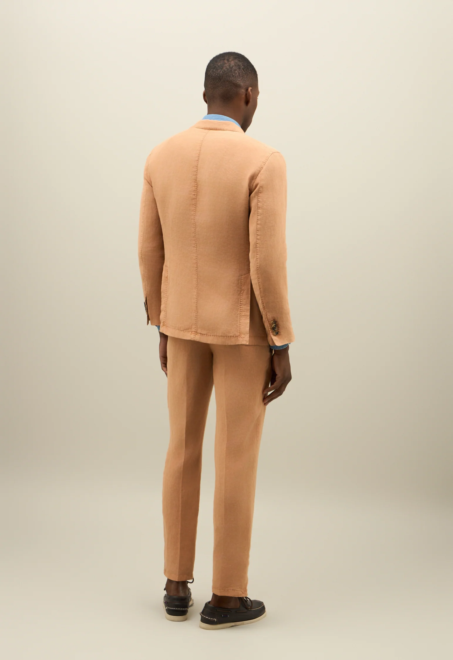 Abito K-Jacket in lino Tinto Terra marrone - Image 2