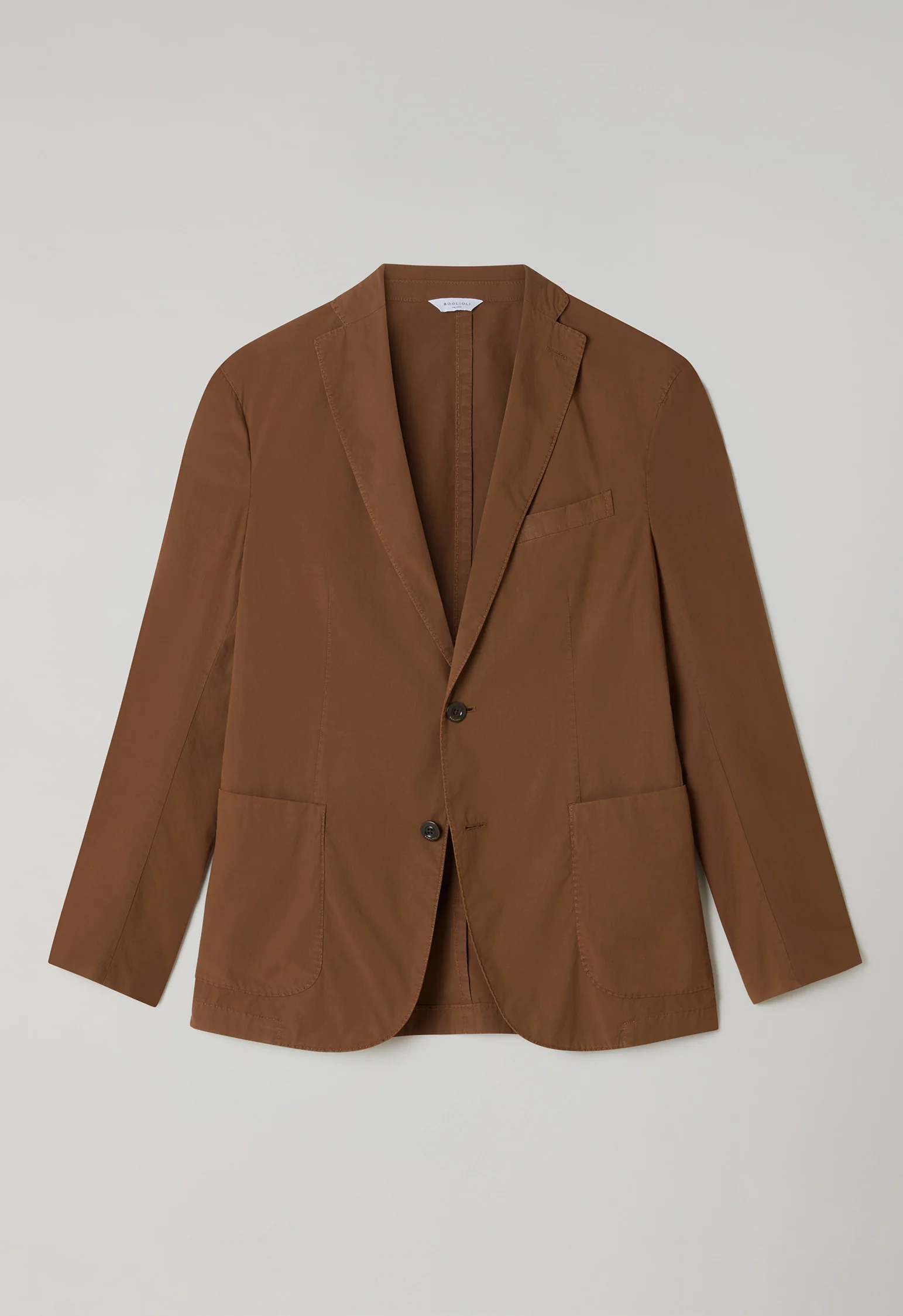 Abito K-Jacket in popeline tinto in capo marrone - Image 5