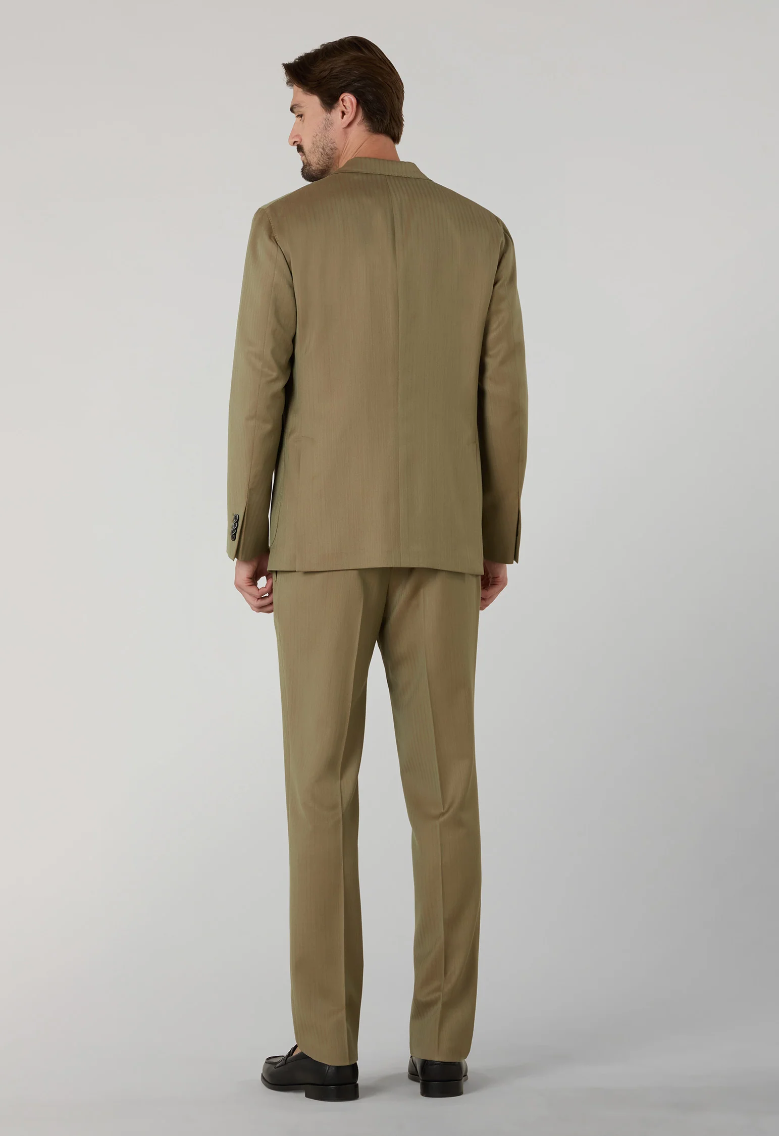Abito K-Jacket Solaro a spina di pesce marrone chiaro - Image 2