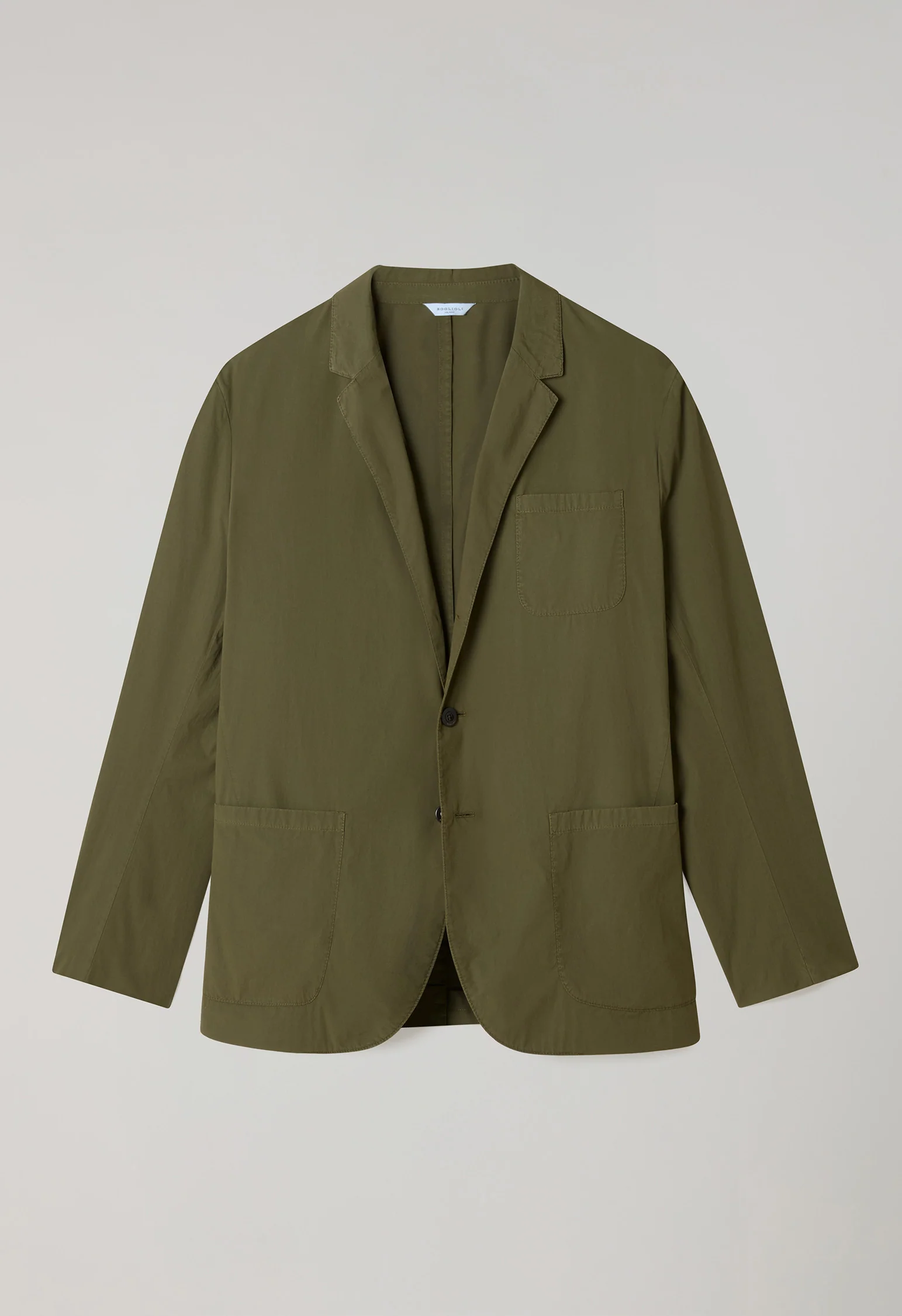 Abito Khaki Bermuda in popeline tinto in capo verde - Image 5