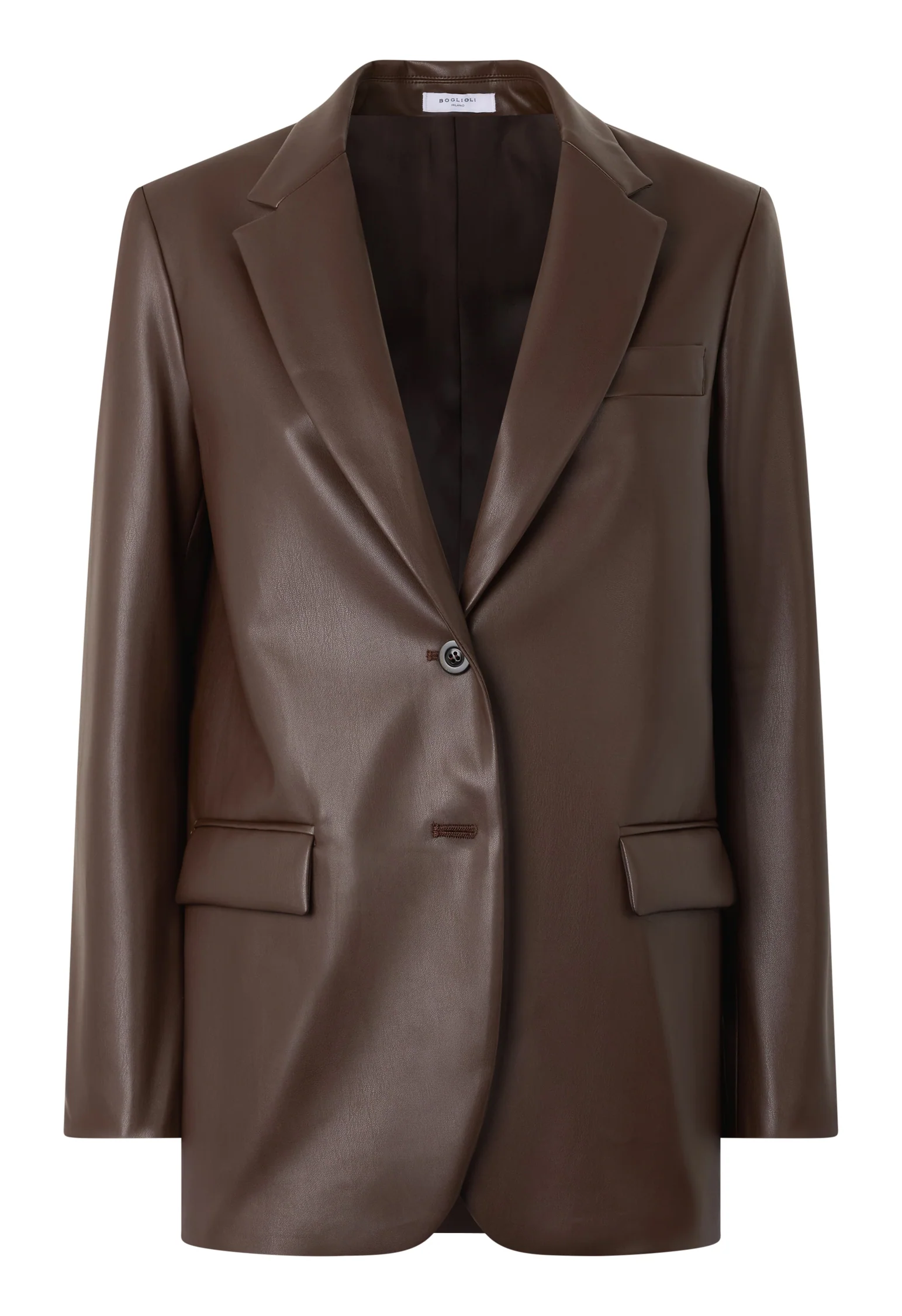 Blazer Giulia in pelle vegana marrone - Image 4