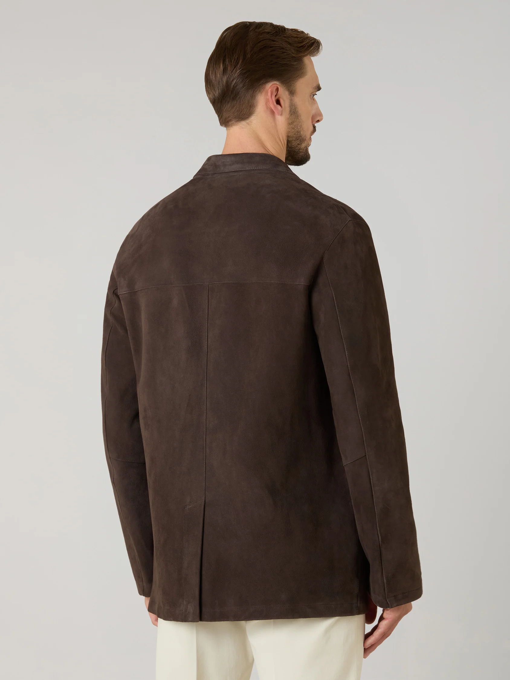 Blazer in suede marrone - Image 2