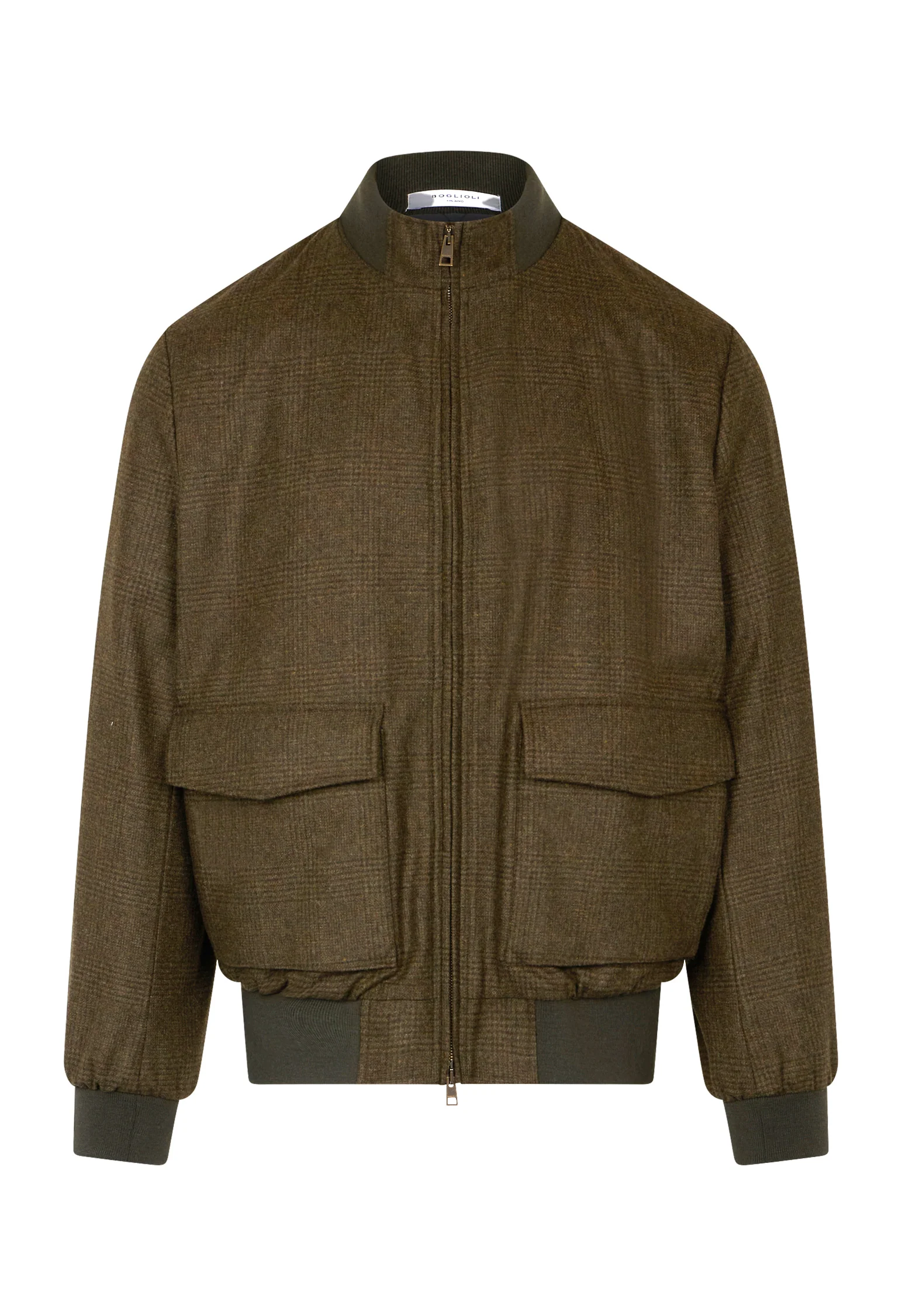 Bomber principe di Galles in flanella verde - Image 4