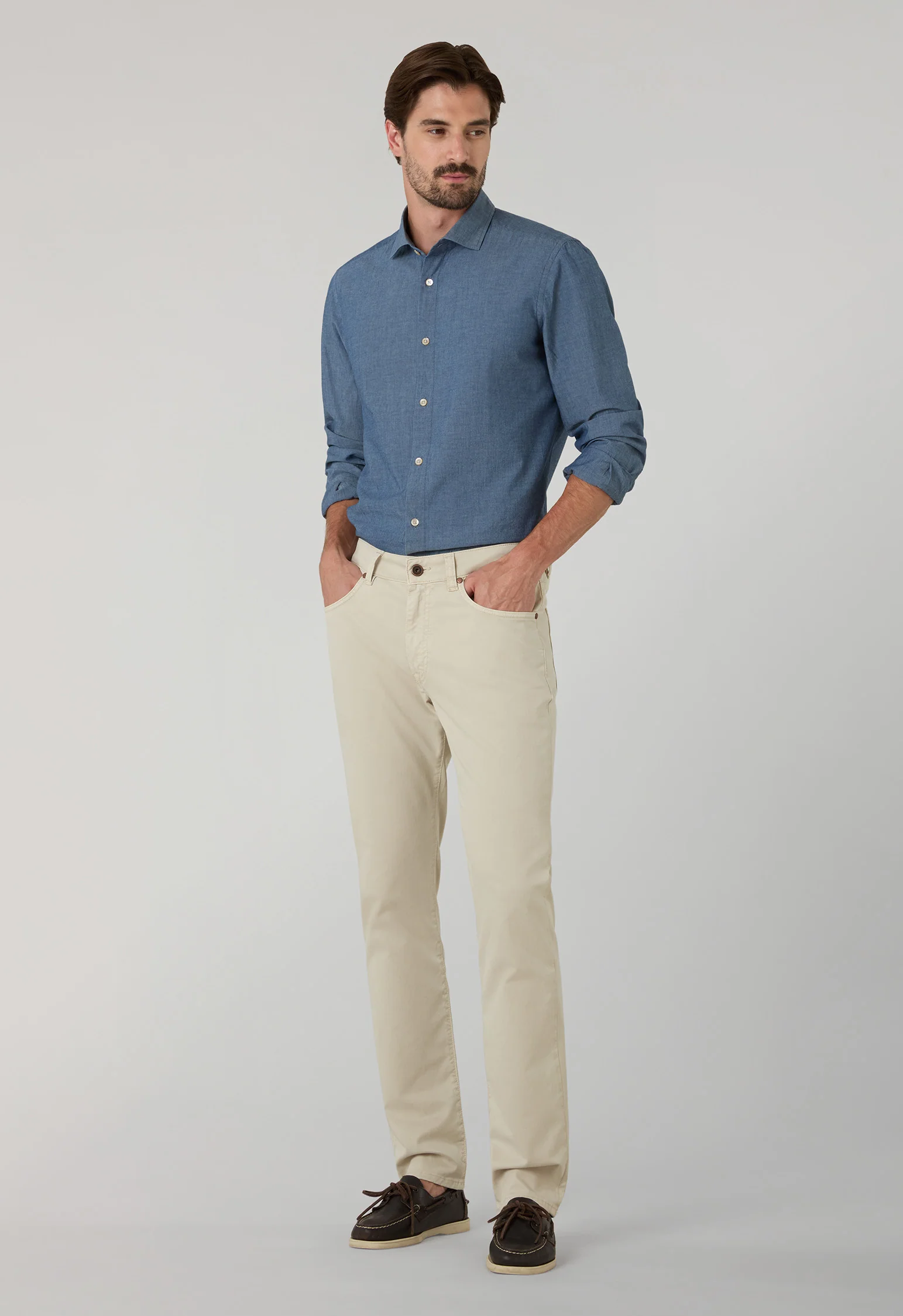 Camicia in denim blu chiaro - Image 3