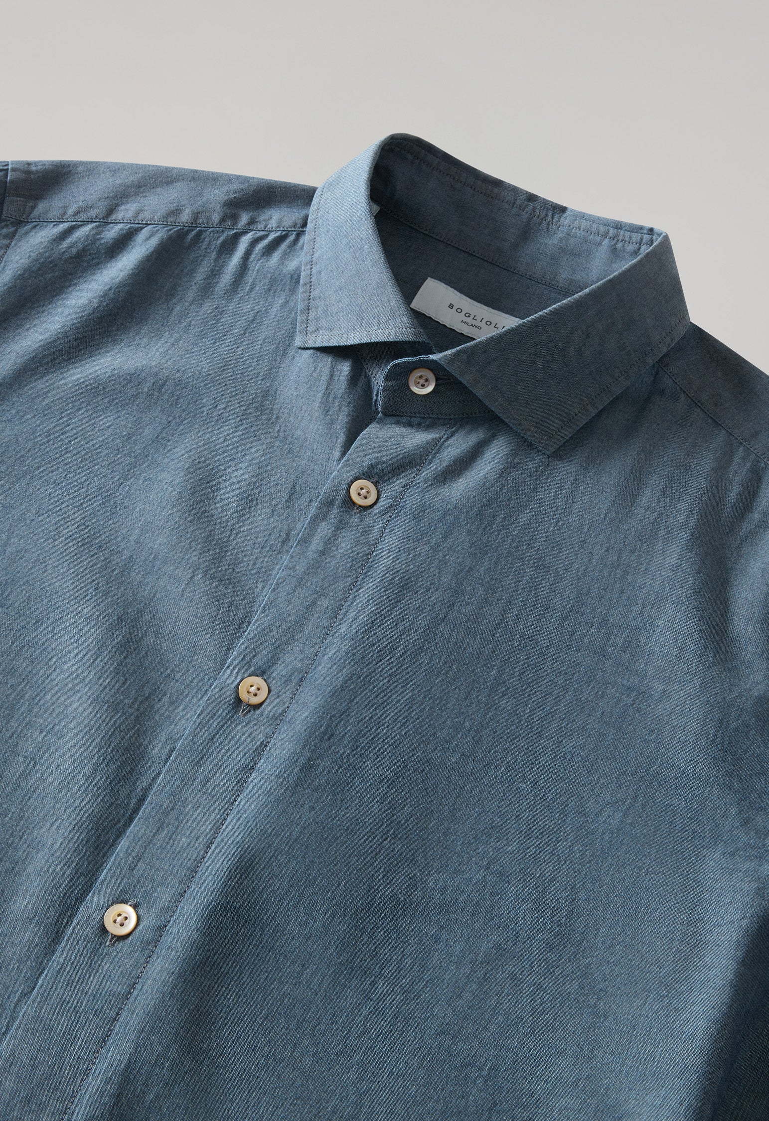 Camicia in denim blu chiaro - Image 5