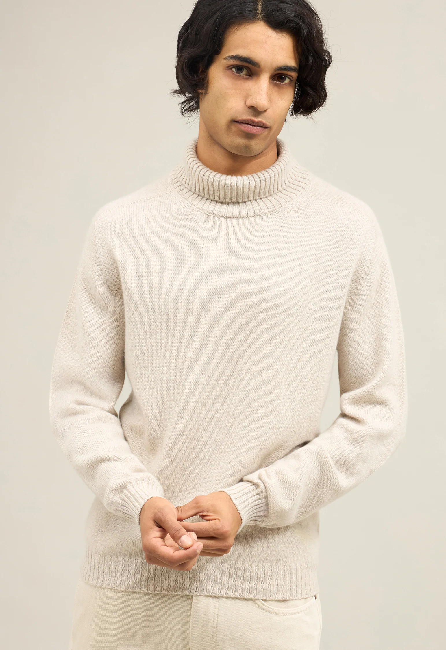 Dolcevita in cashmere Coccola bianco caldo - Image 3