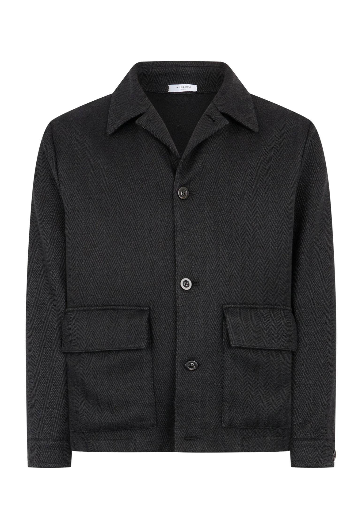 Giacca Boxie in cashmere e lana nera - Image 4