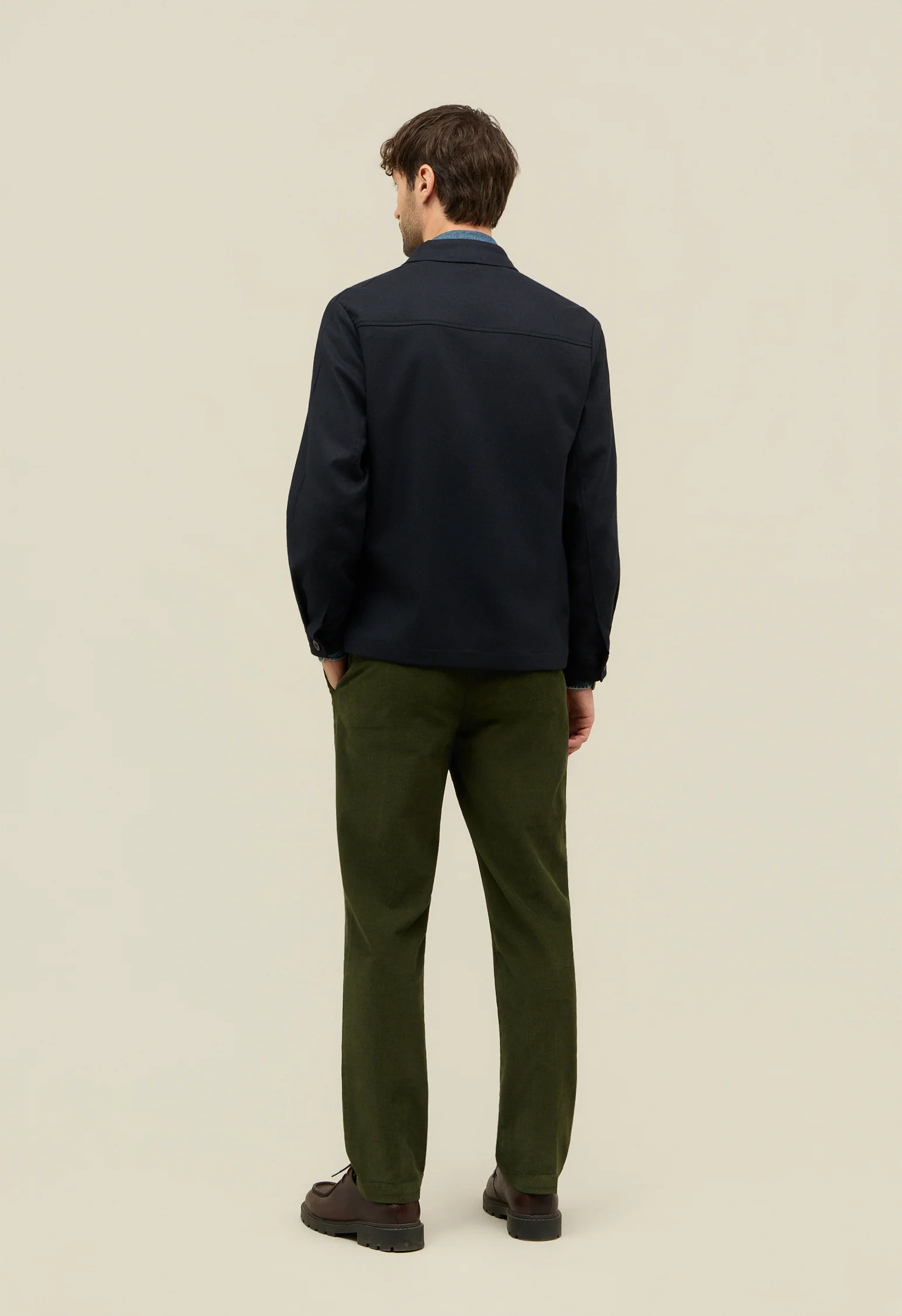 Giacca Boxie in flanella blu - Image 2