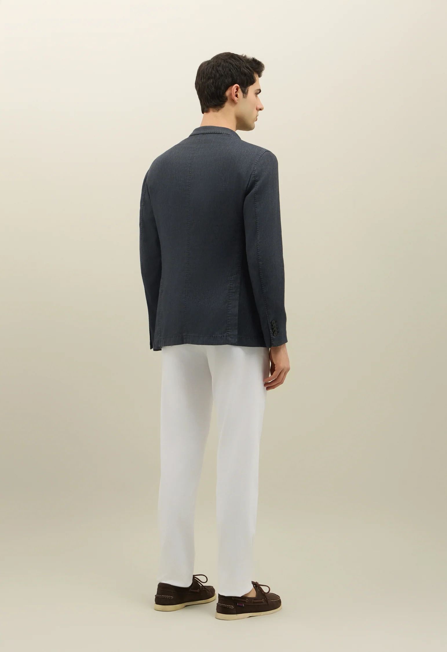 Giacca Dover in misto cotone soft blu - Image 2