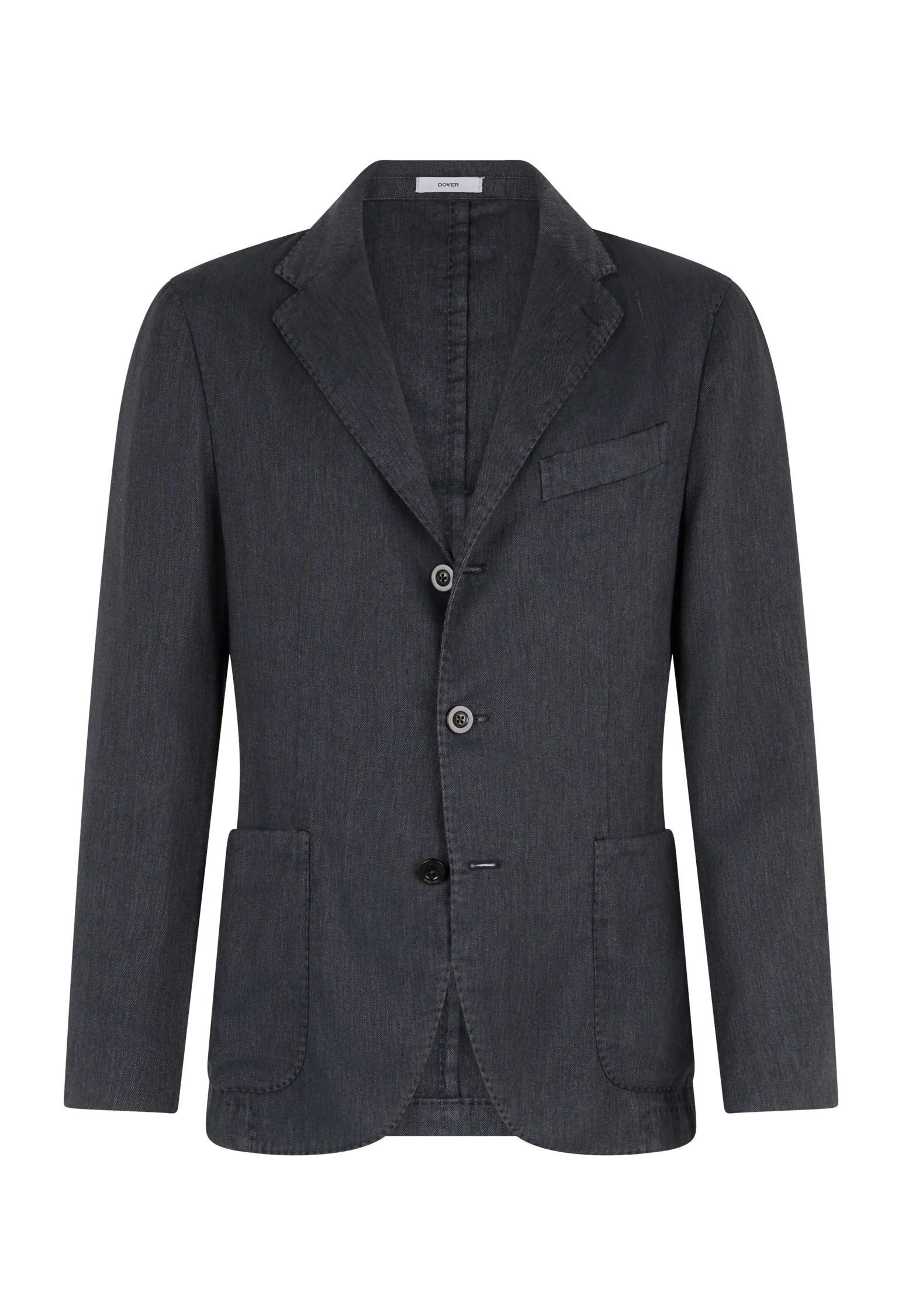 Giacca Dover in misto cotone soft blu - Image 4