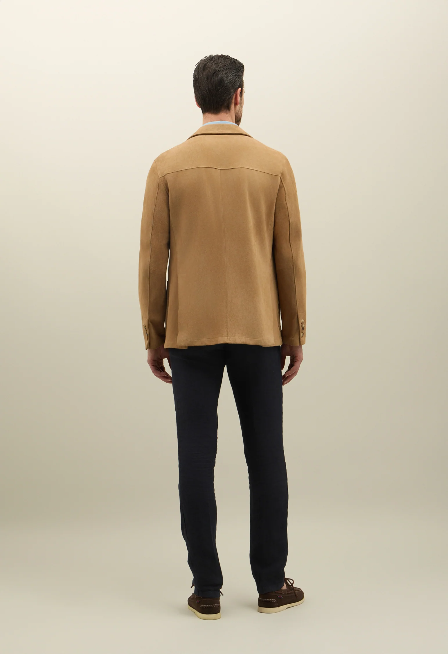 Giacca in suede marrone - Image 2