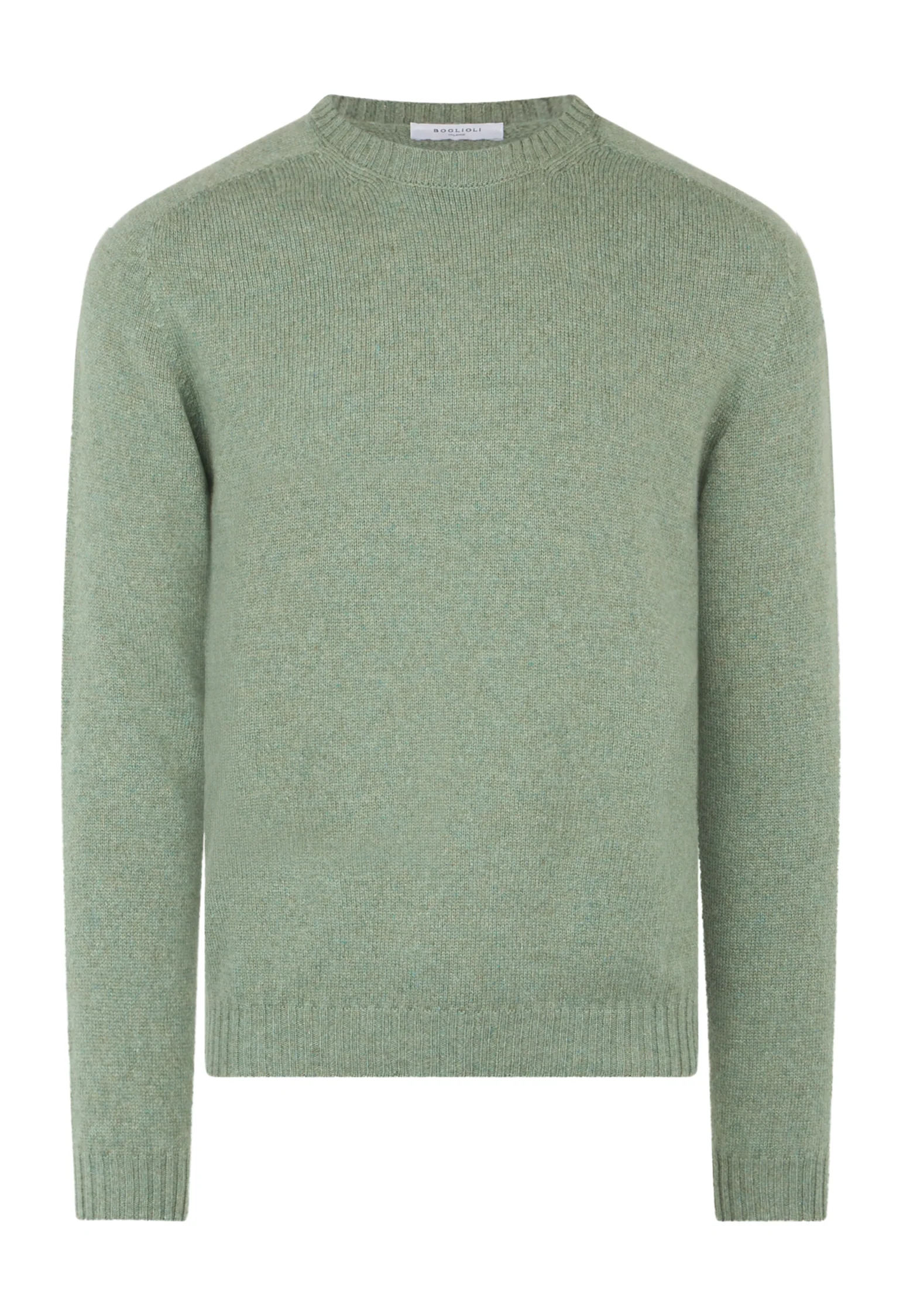 Girocollo in cashmere Coccola verde - Image 4