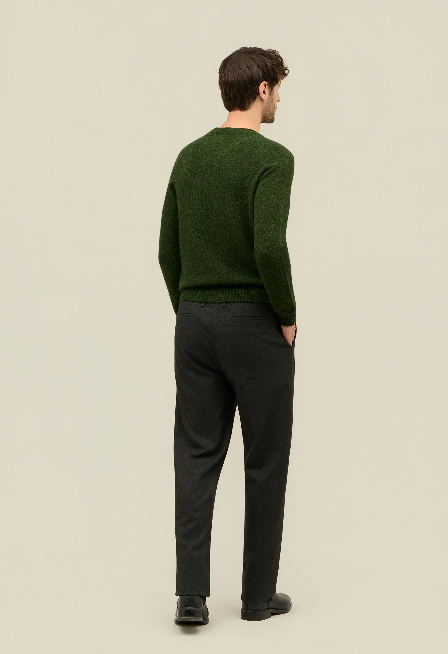 Girocollo in cashmere verde - Image 2