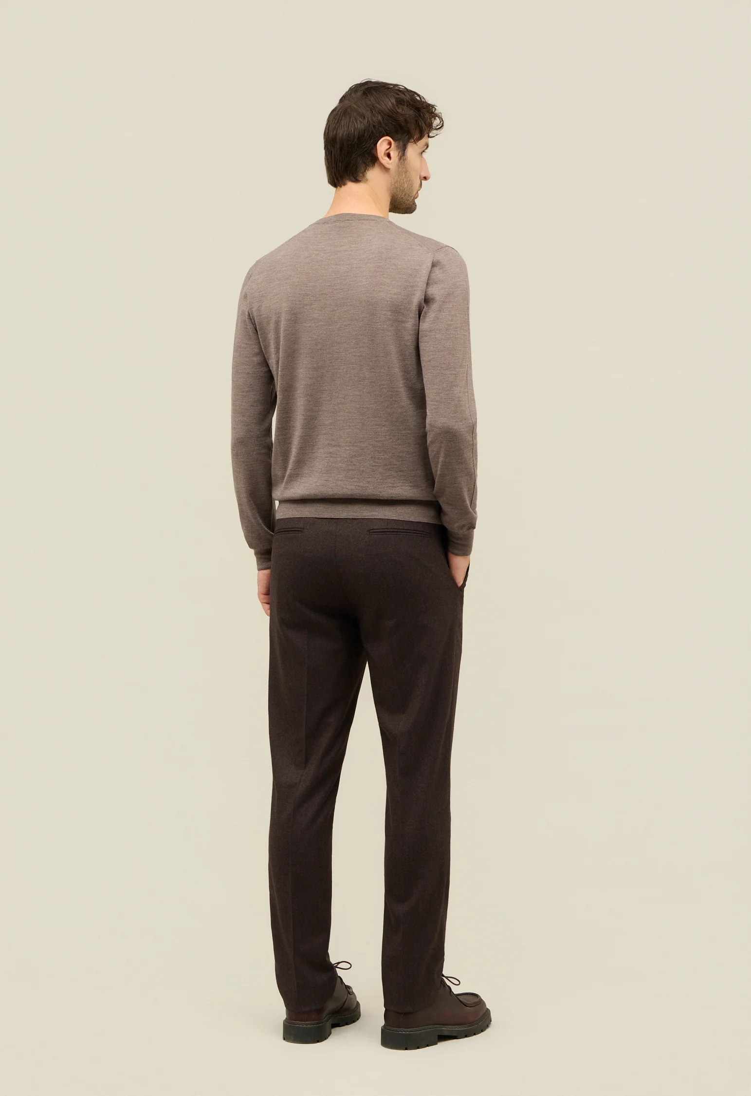 Girocollo in lana grigio - Image 2