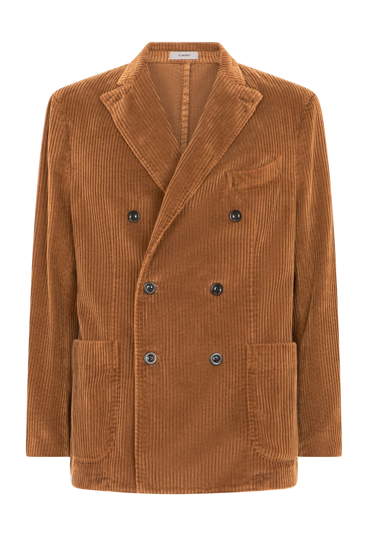 K-Jacket doppiopetto in velluto a coste larghe marrone - Image 4