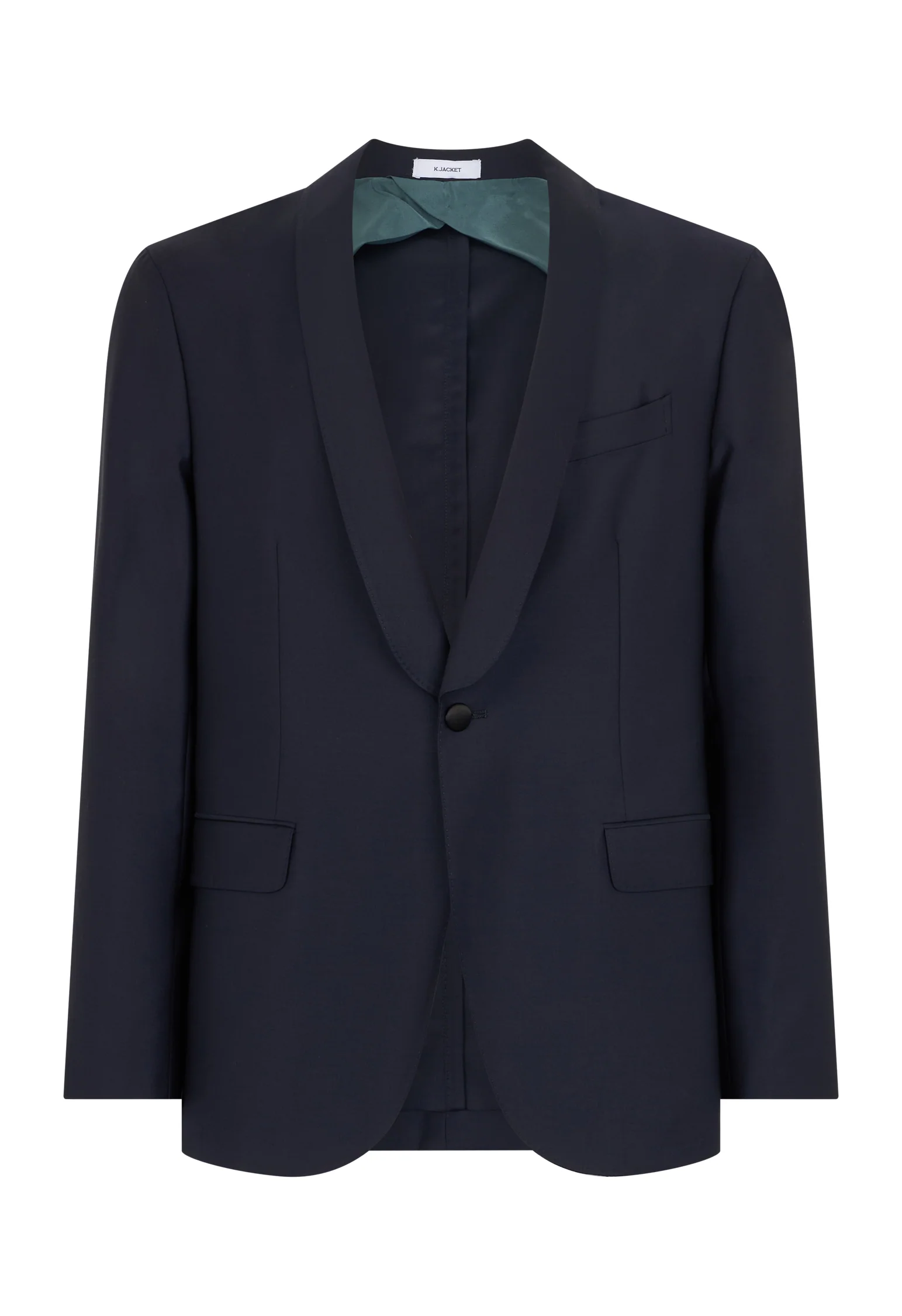 K-Jacket Evening in lana satin blu - Image 4