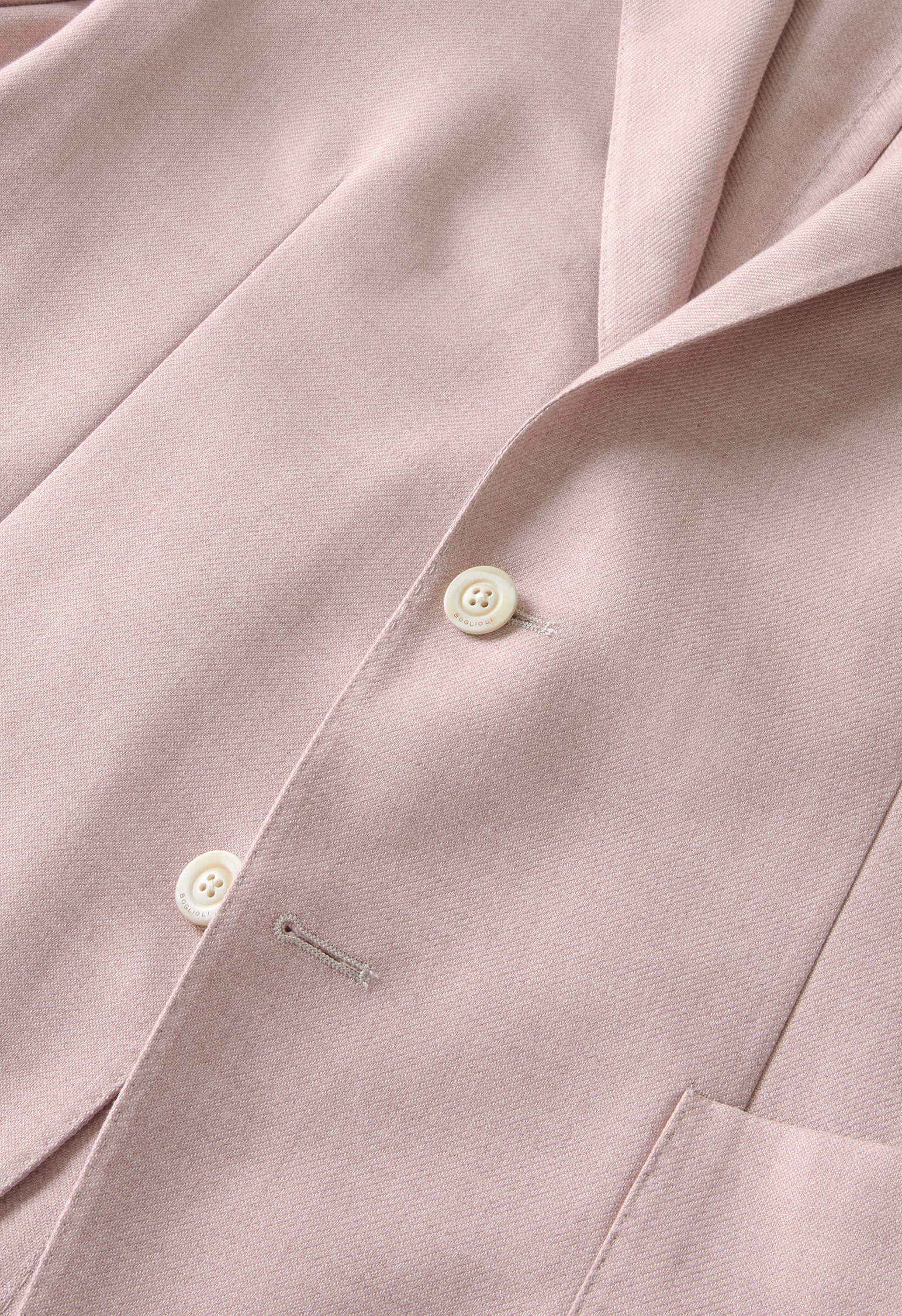 K-Jacket in cotone cashmere e seta rosa - Image 5