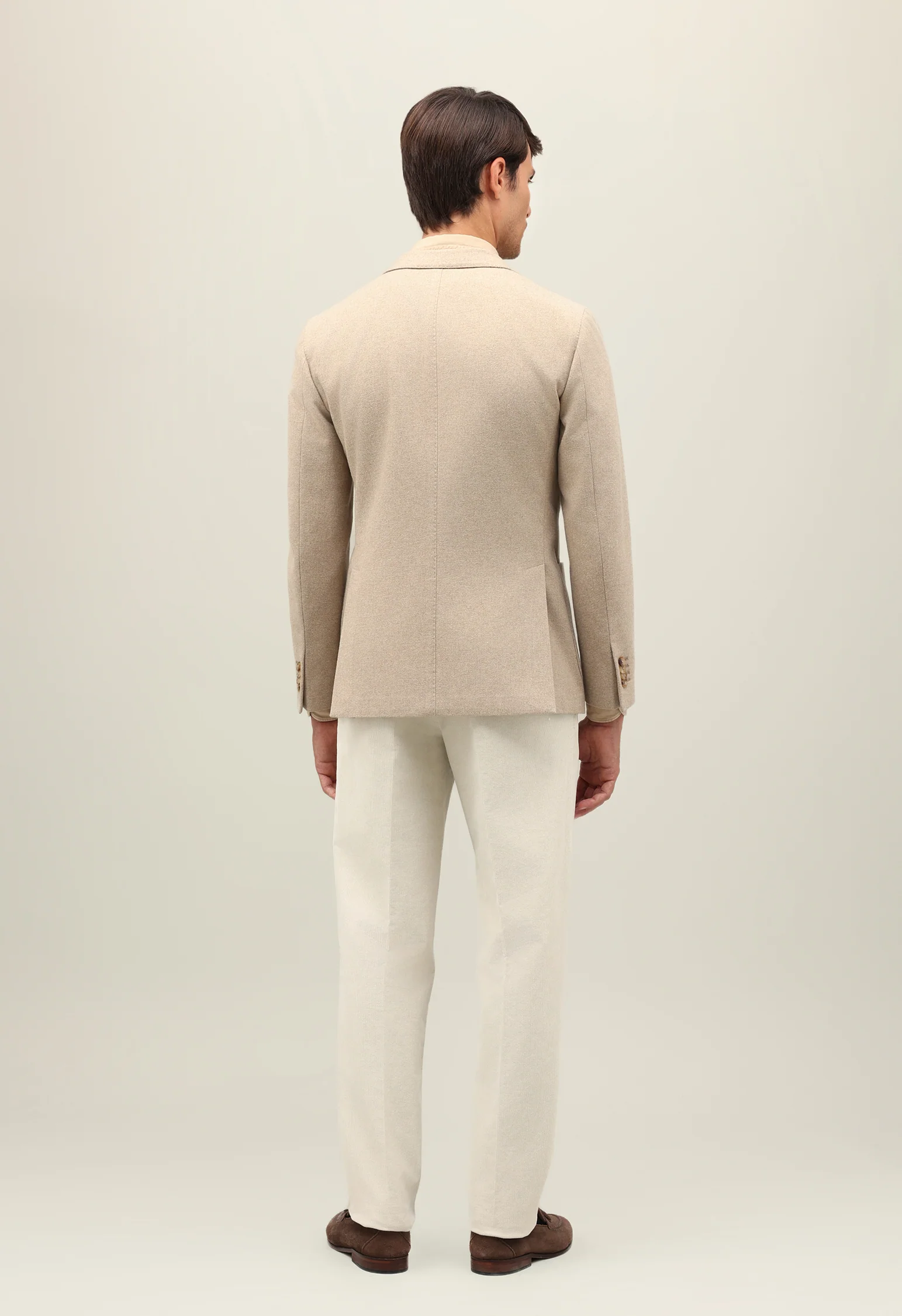 K-Jacket in cotone moleskin beige - Image 3