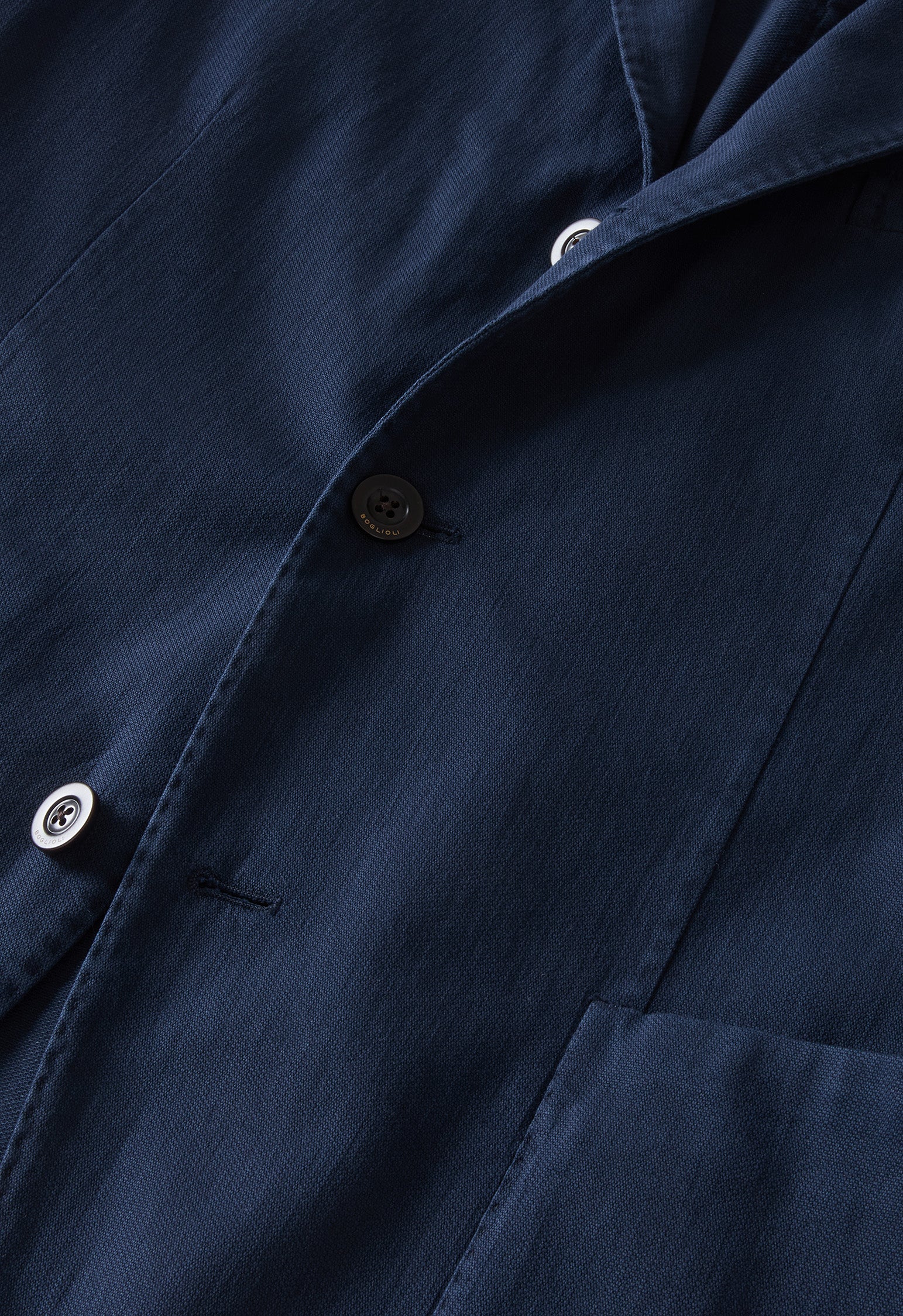 K-Jacket in cotone stretch tinto in capo blu - Image 5