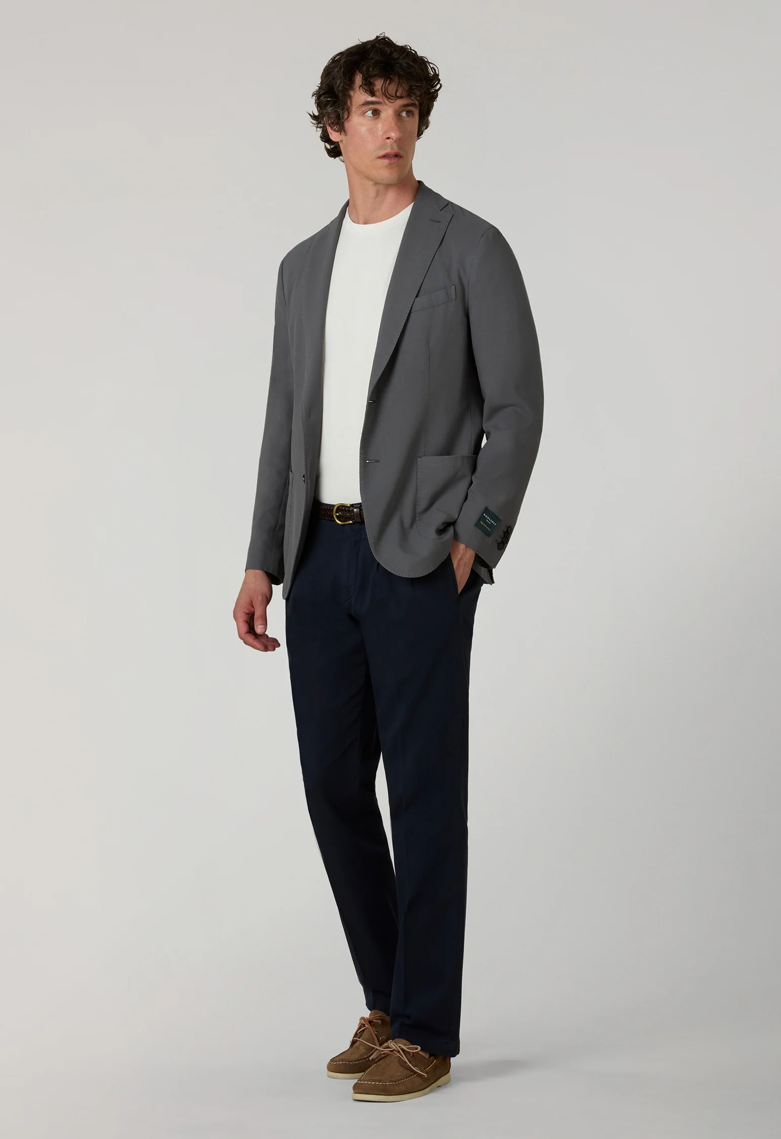 K-Jacket in hopsack High Performance grigio - Image 3