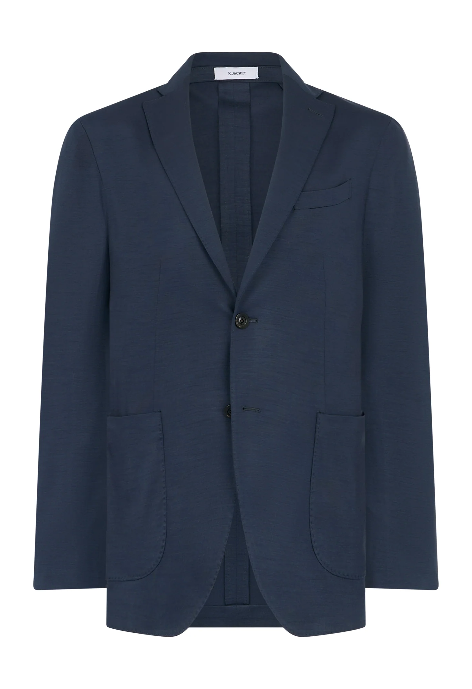 K-Jacket in jersey di lana leggera blu - Image 4