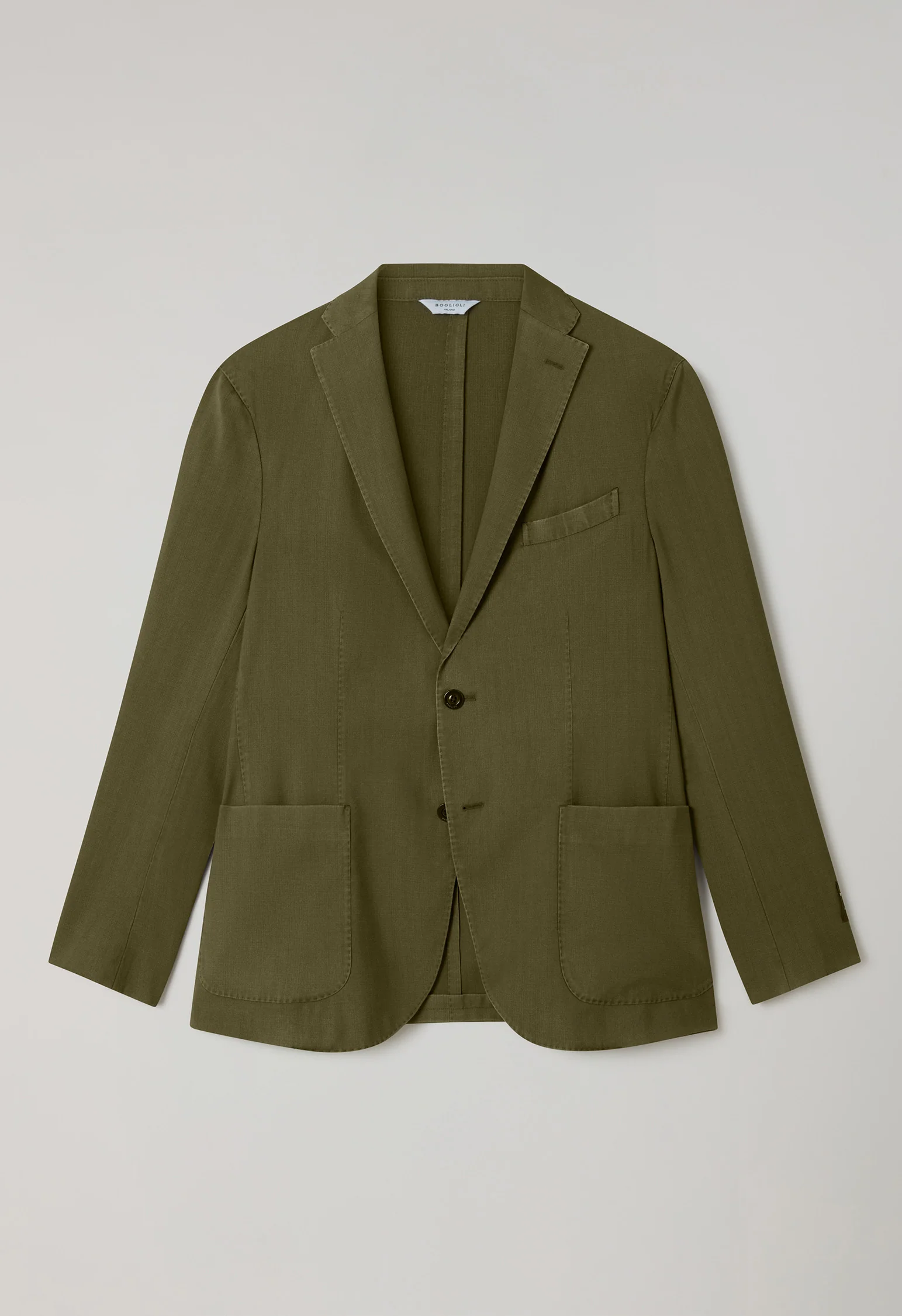 K-Jacket in lana e cashmere High Performance verde - Image 4