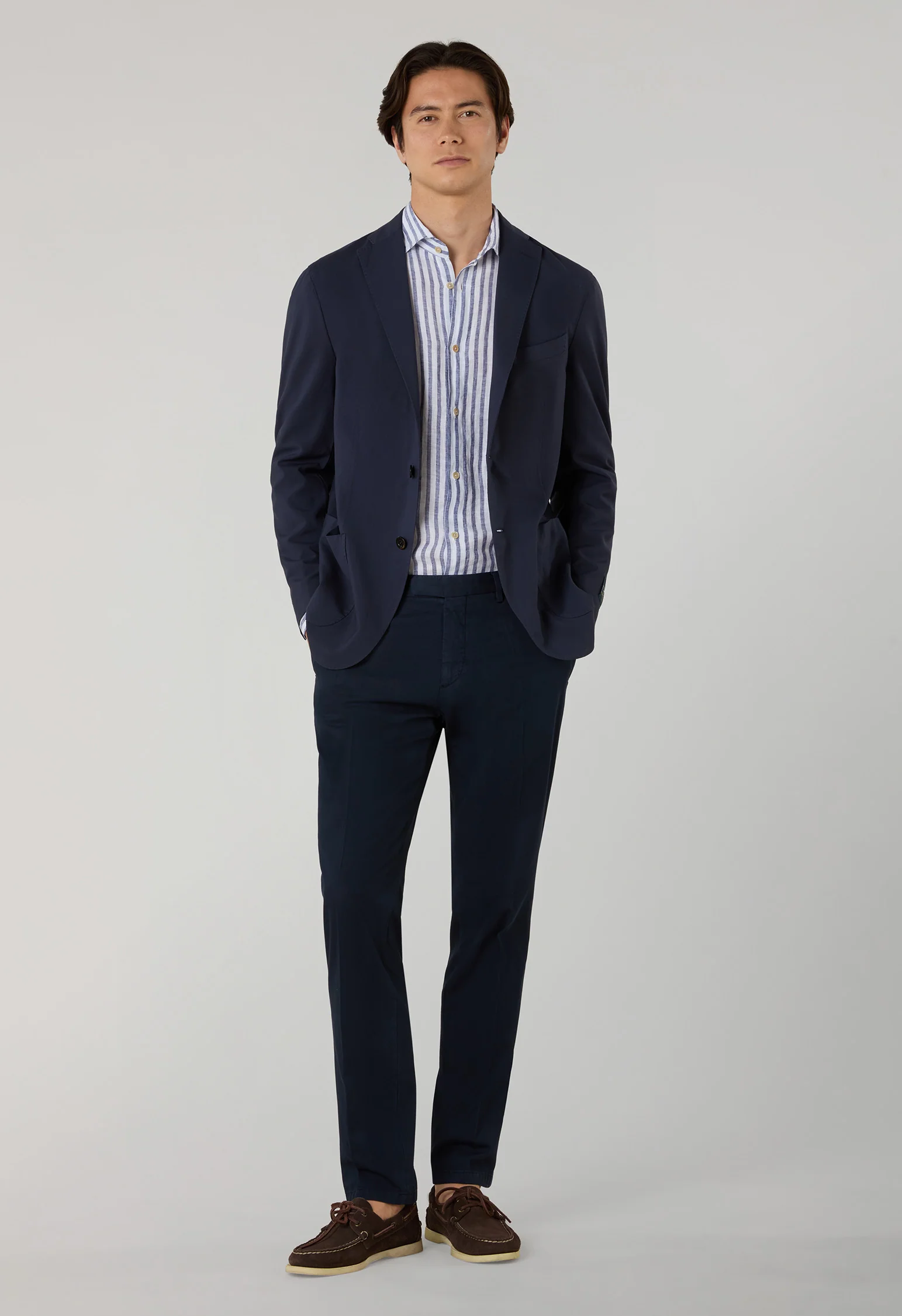 K-Jacket in lana High Performance blu - Image 3