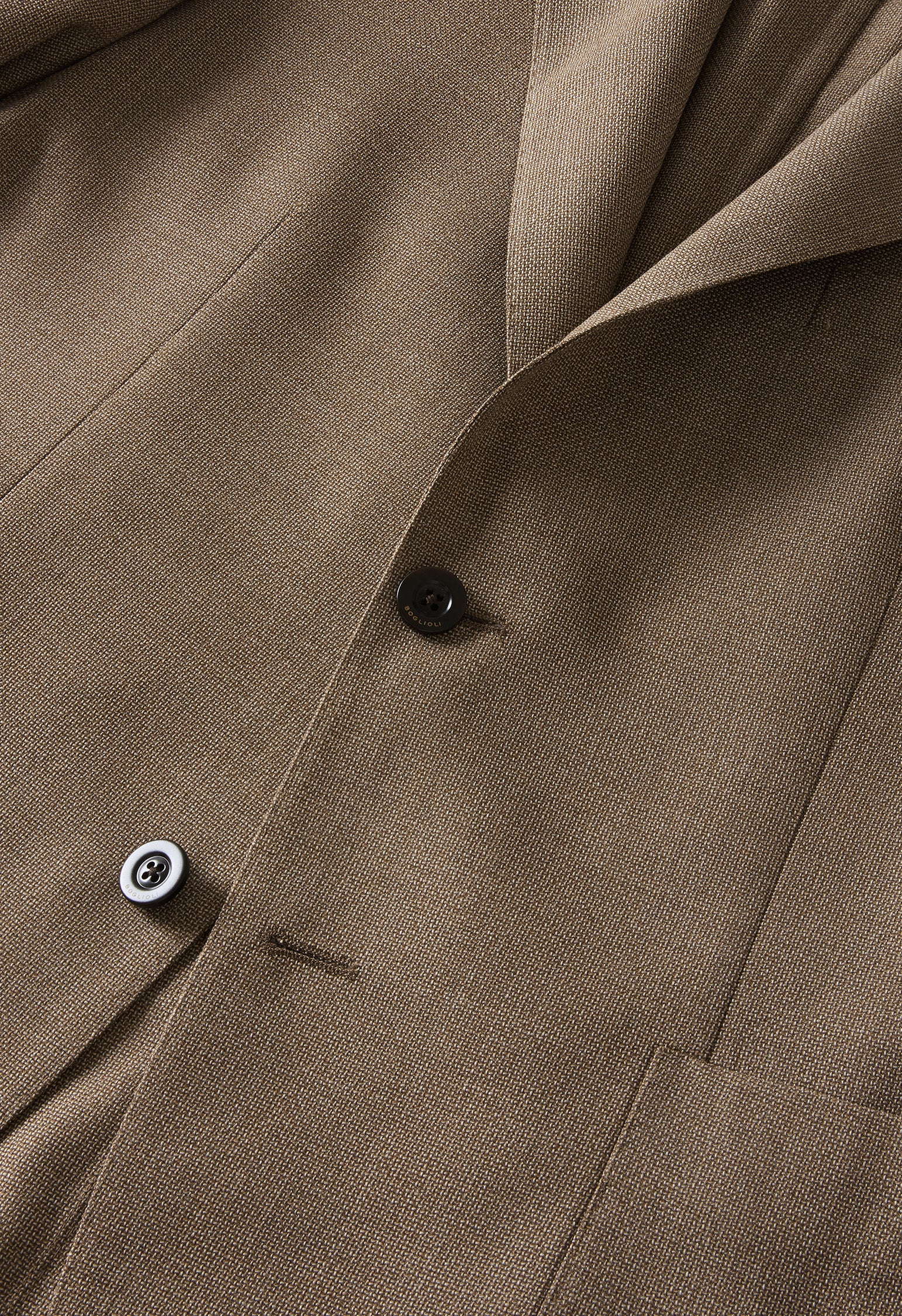 K-Jacket in lana leggera a nido d'ape marrone chiaro - Image 5