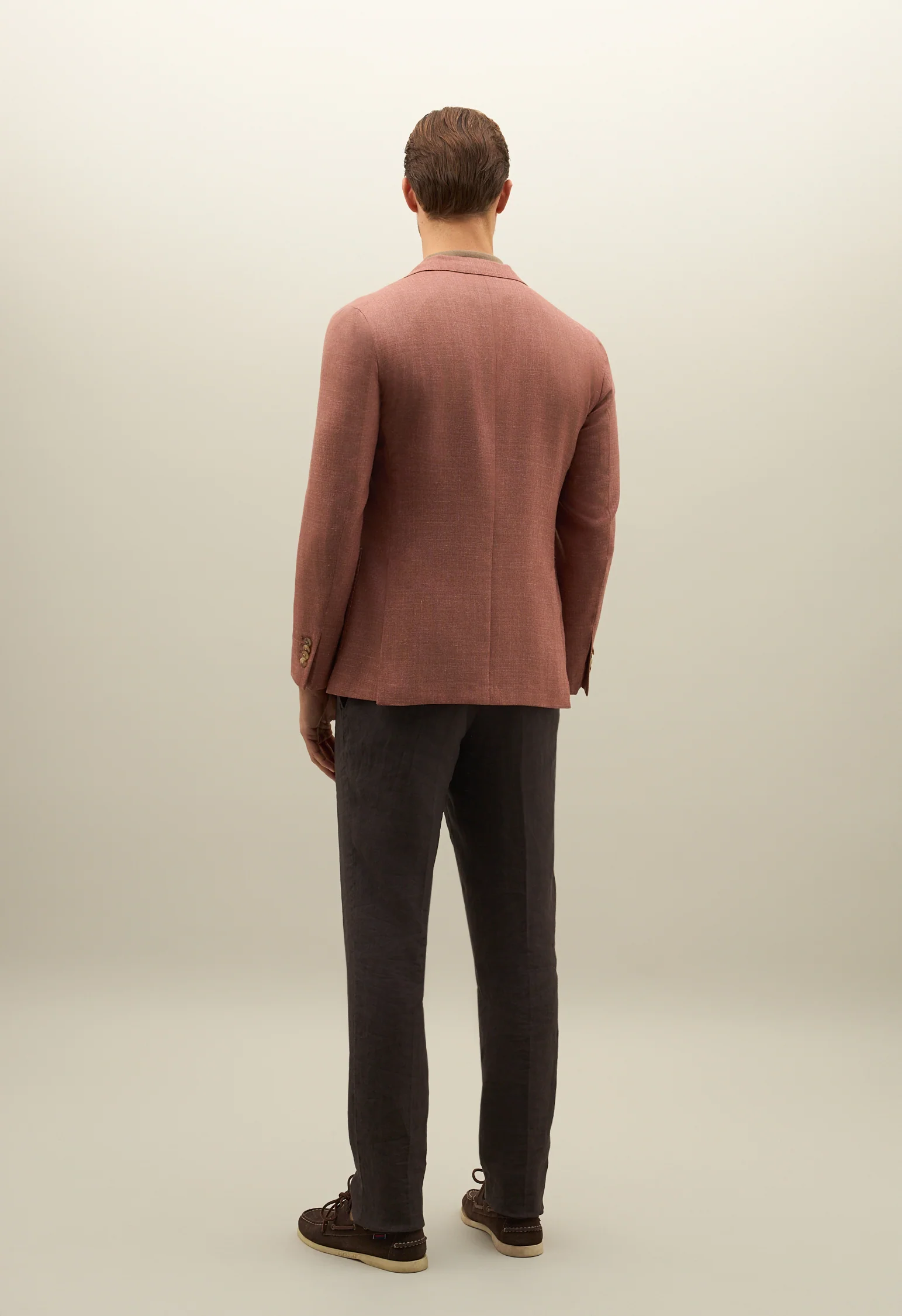 K-Jacket in lana seta e lino rosa - Image 2