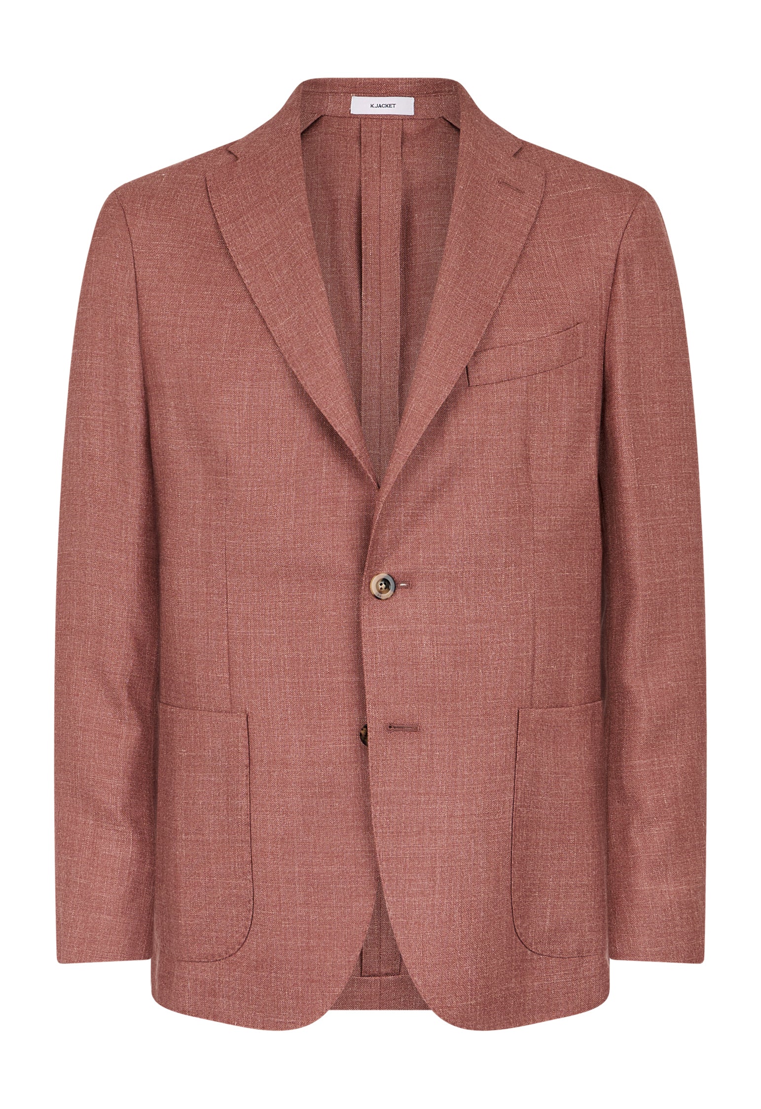 K-Jacket in lana seta e lino rosa - Image 4
