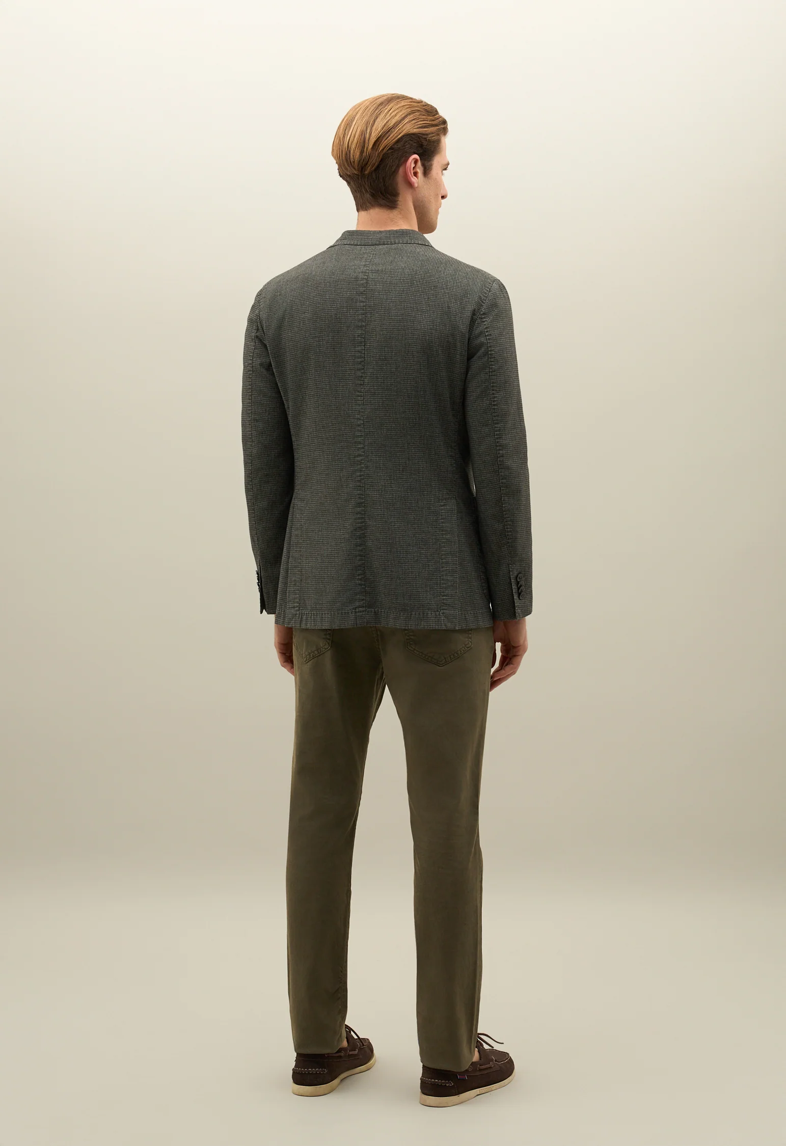 K-Jacket in misto cotone tinto in capo verde - Image 2