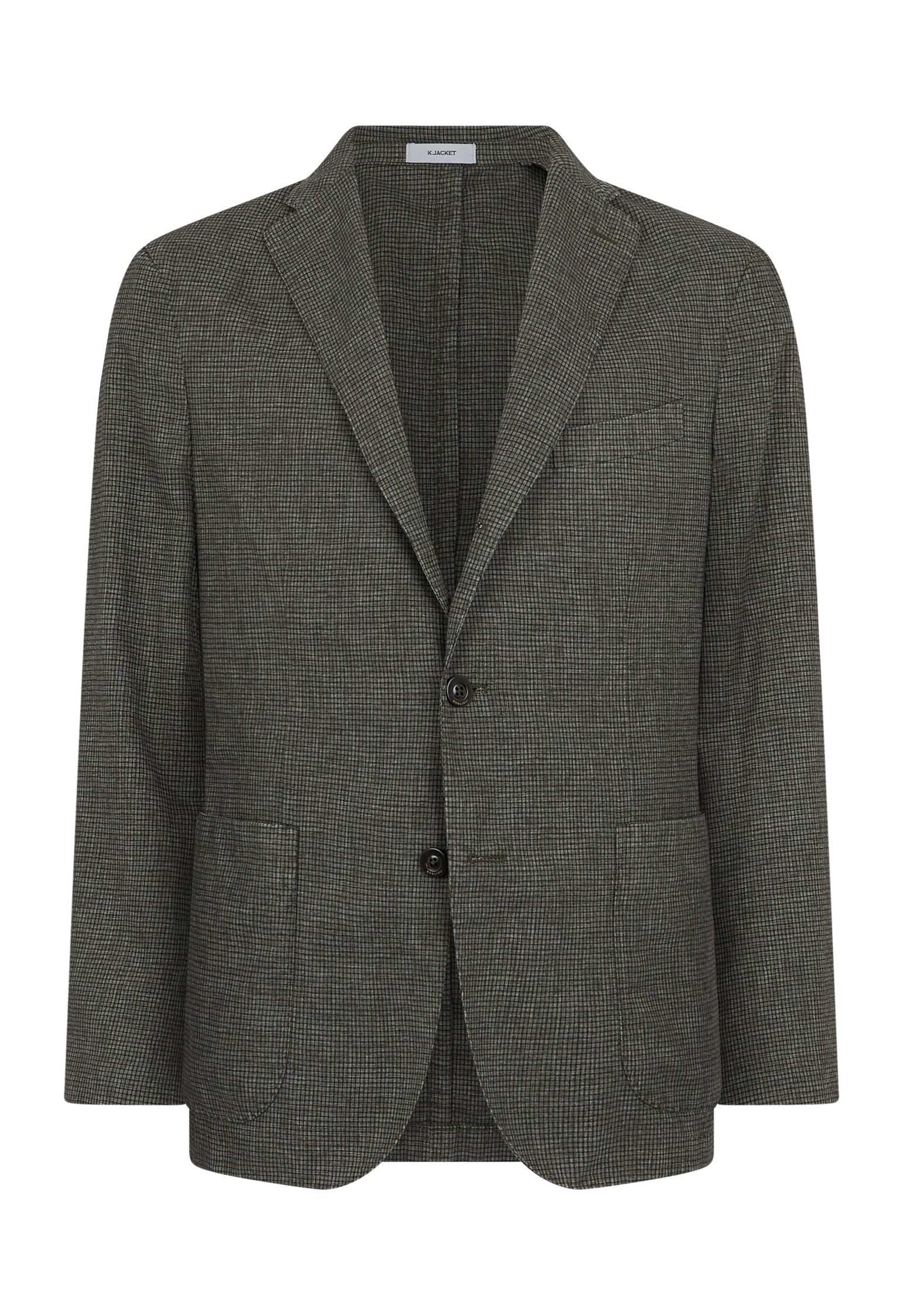 K-Jacket in misto cotone tinto in capo verde - Image 4