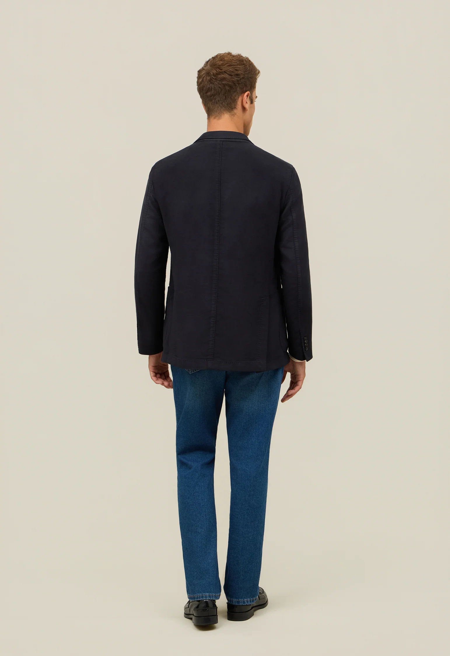 K-Jacket in moleskin tinto in capo grigio scuro - Image 2