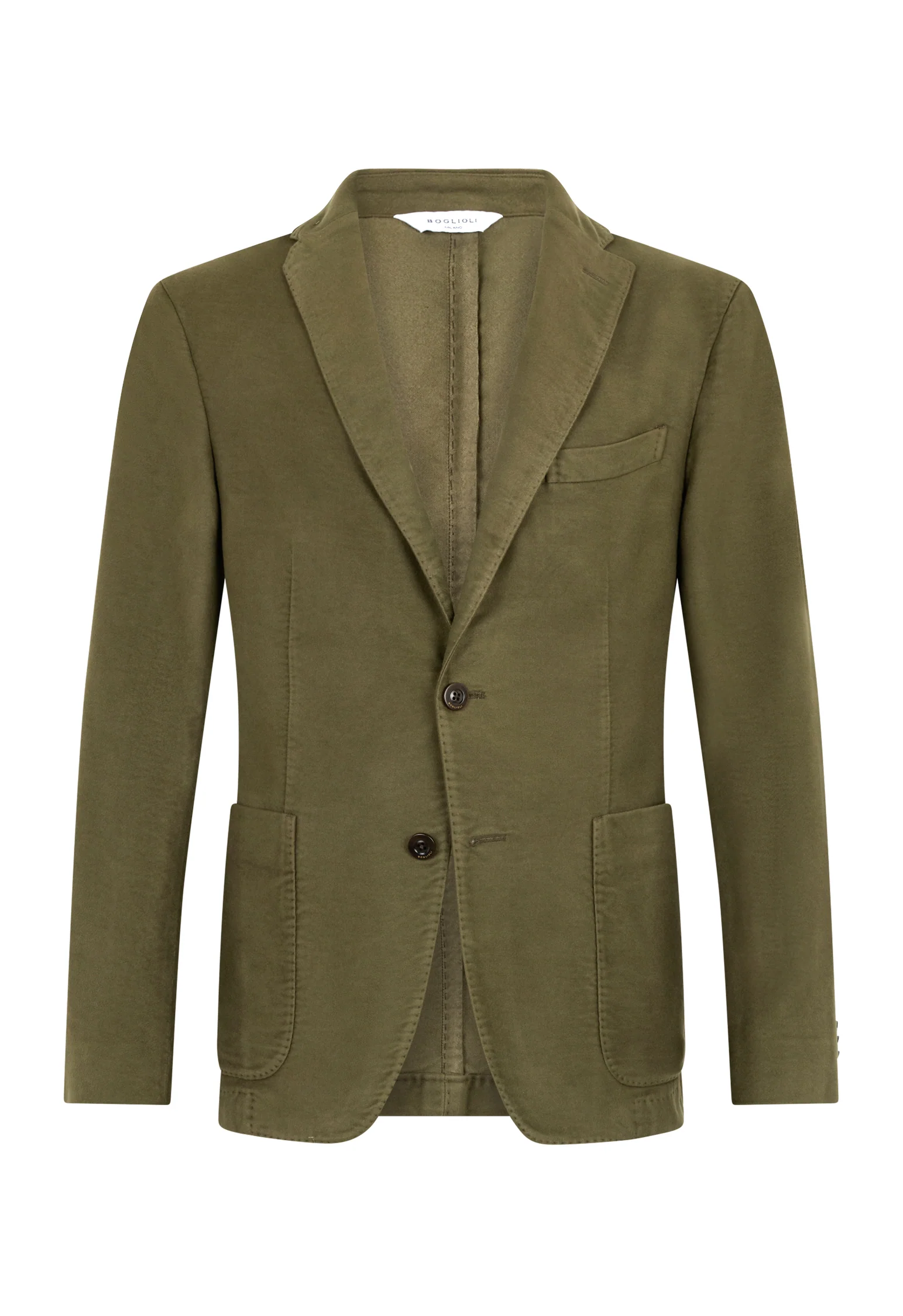 K-Jacket in moleskin tinto in capo verde - Image 4