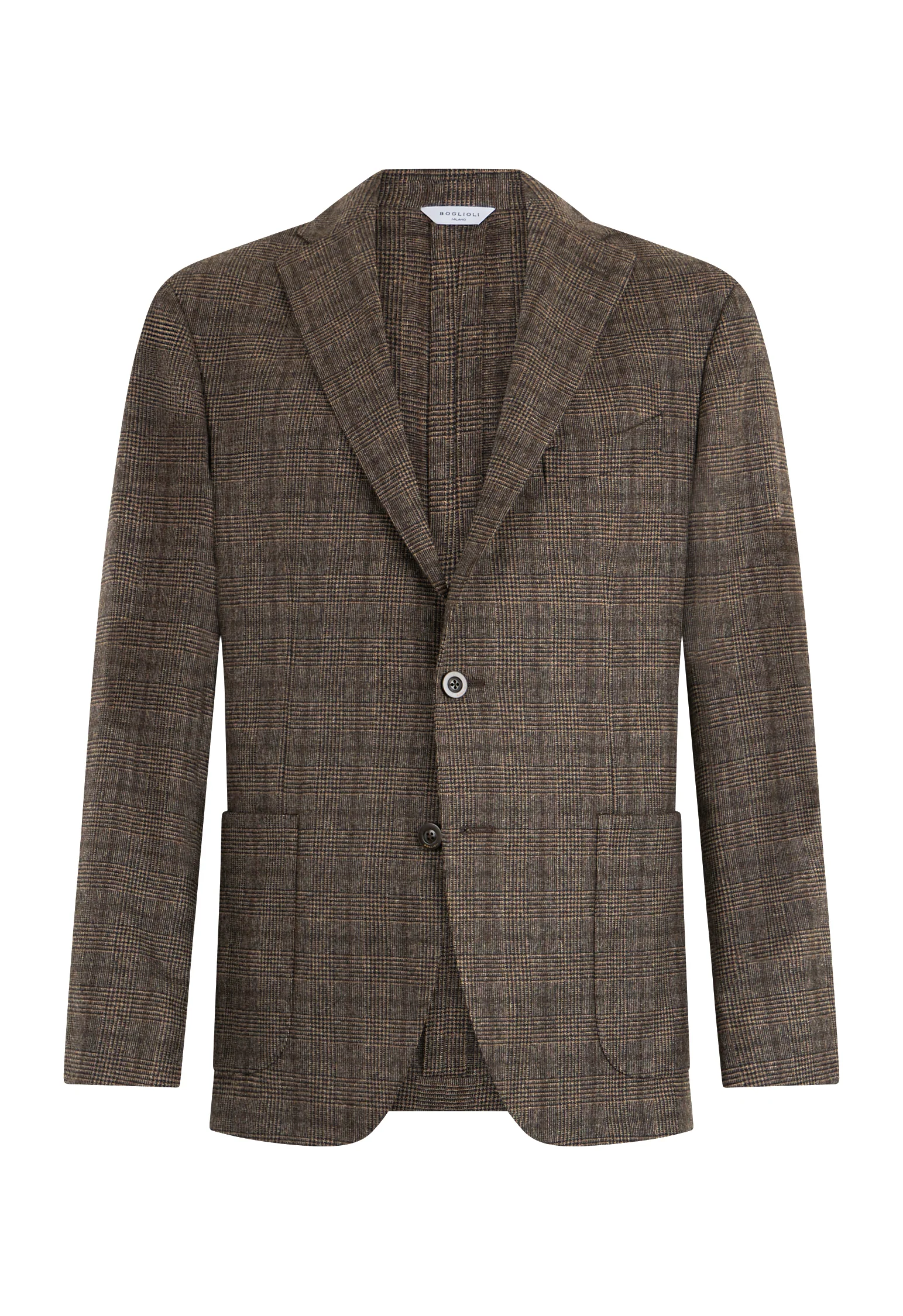 K-Jacket Principe di Galles in misto lana marrone - Image 4