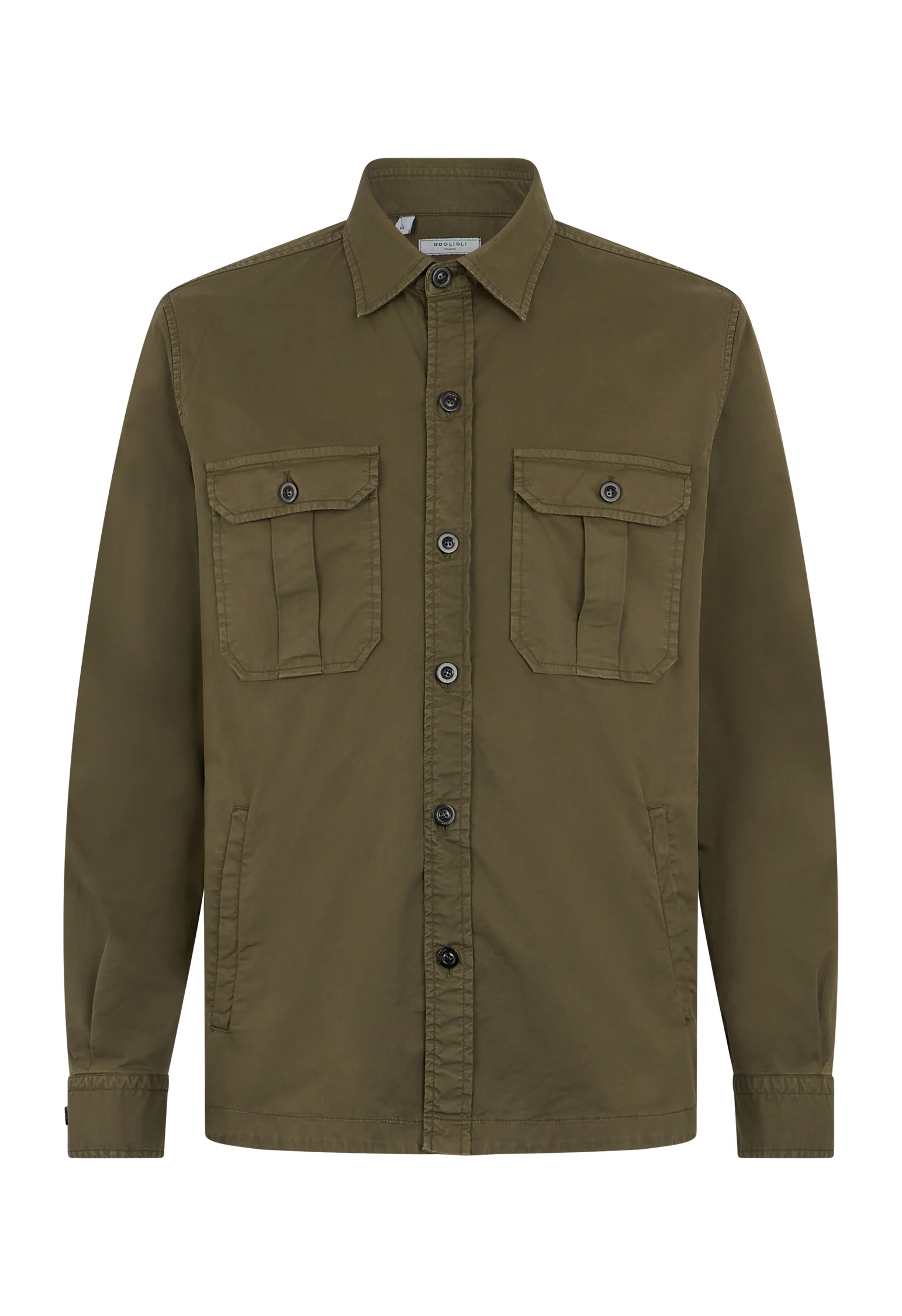Overshirt in cotone tinto in capo verde - Image 4