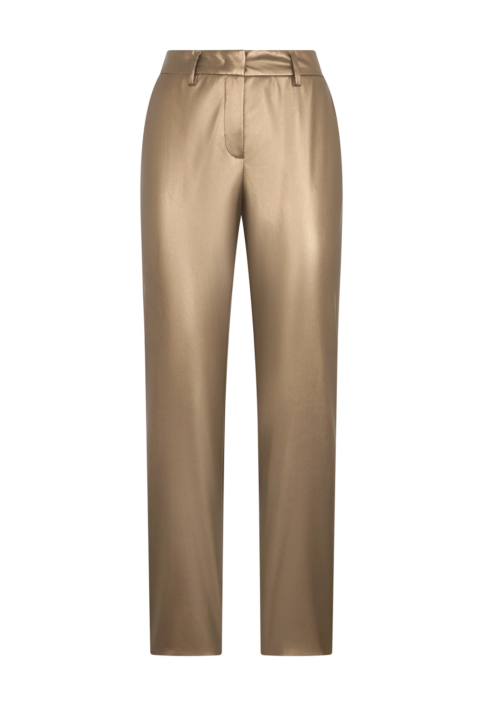 Pantalone Chino in pelle vegana oro - Image 4
