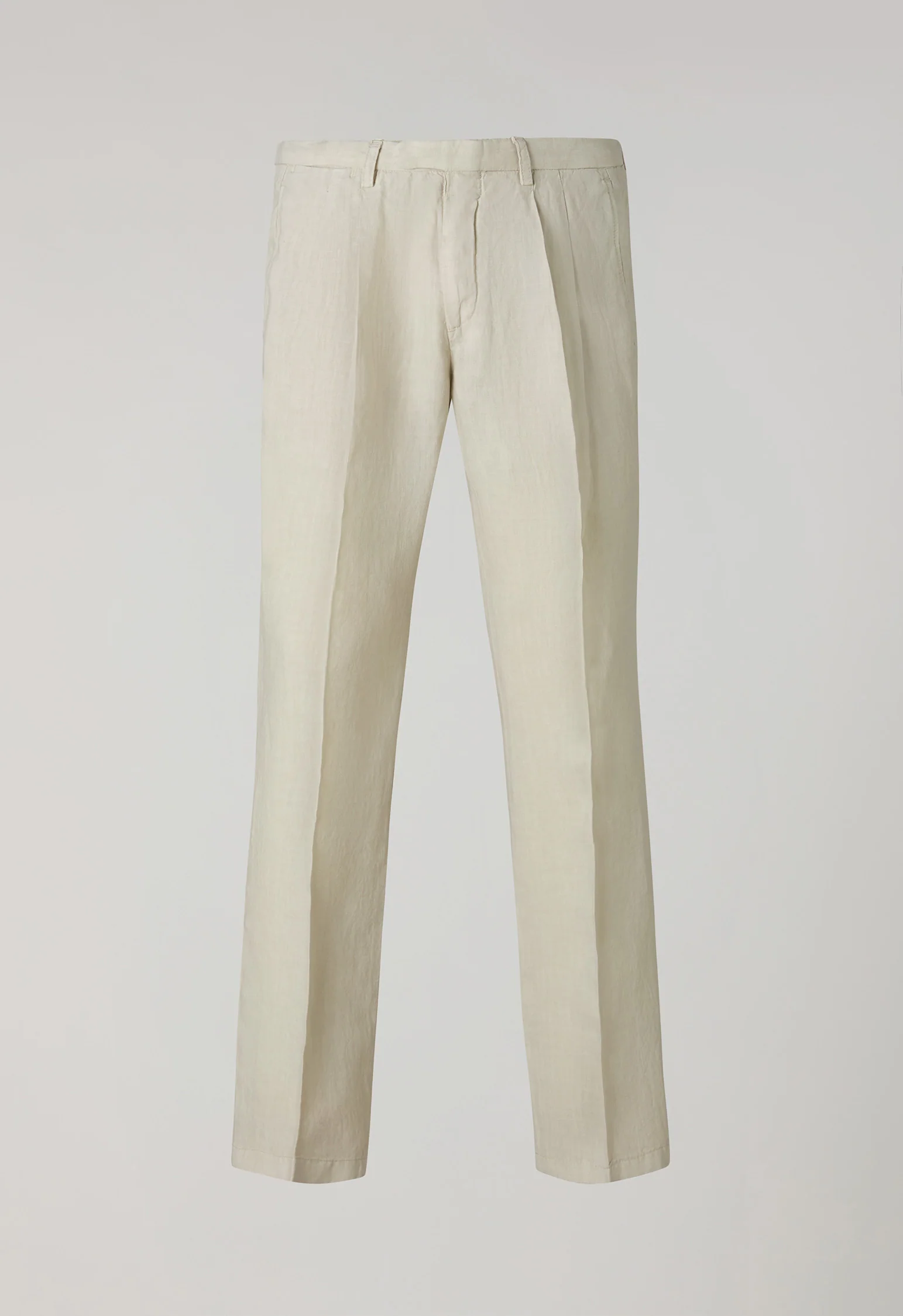 Pantalone Napoli in lino tinto in capo beige - Image 4